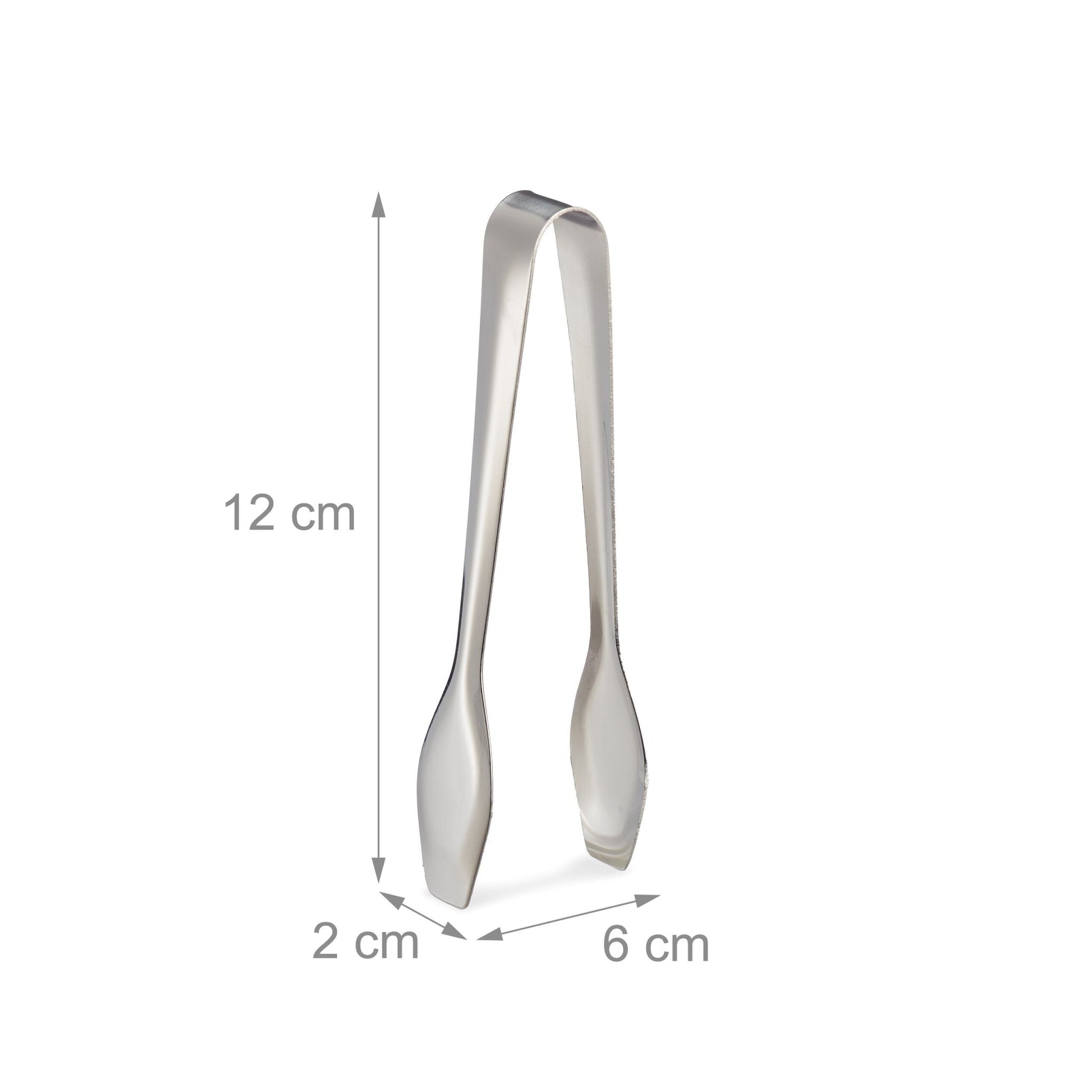 Zuckerzange 16er-Set Silber von Relaxdays