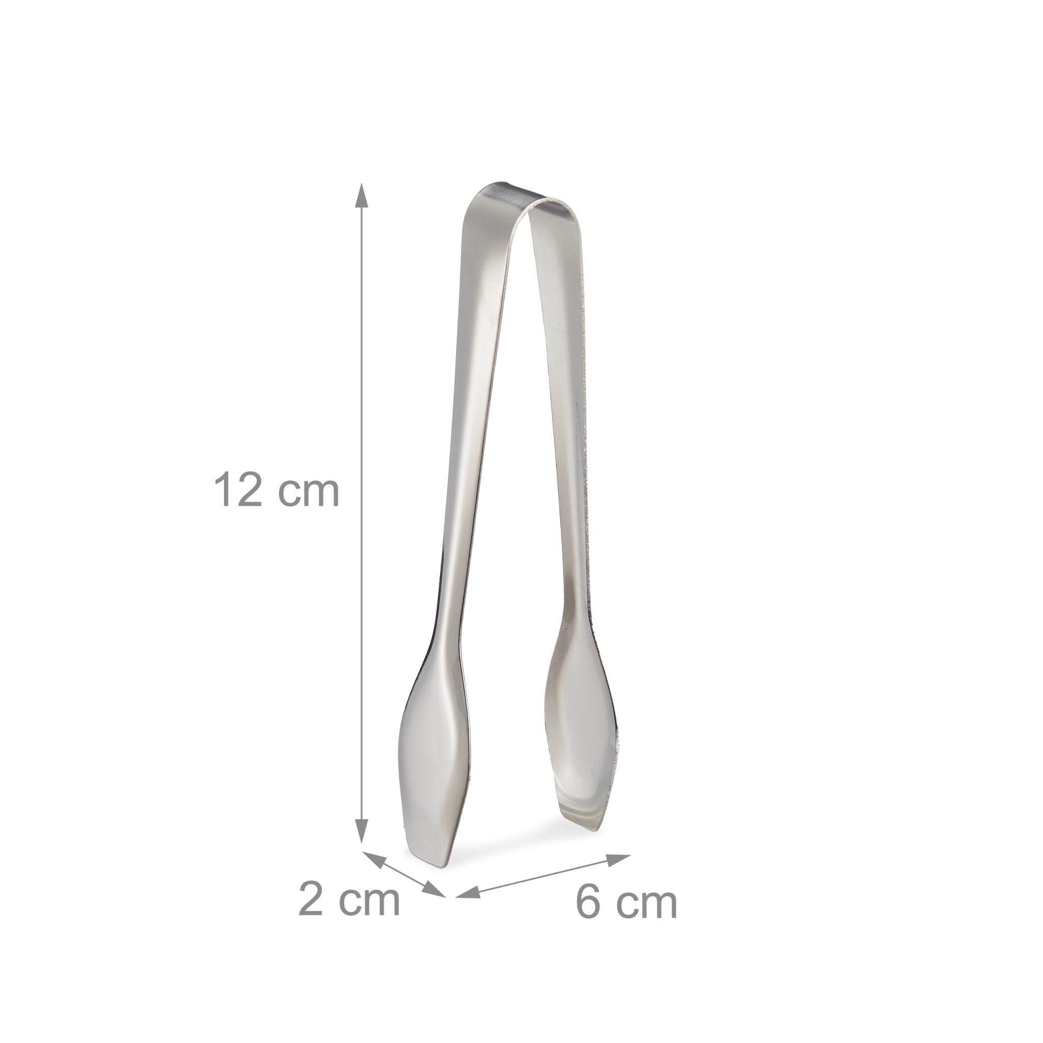 Zuckerzange 16er-Set Silber von Relaxdays