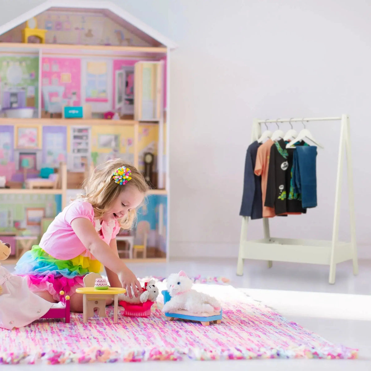 Kleiderständer für Kinder Weiss von Relaxdays