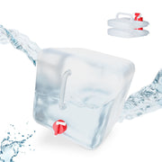 Faltbarer Wasserkanister 3er-Set 20L Rot-Transparent