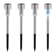 Solarlampenset Schwarz-Silber-Transparent von Relaxdays