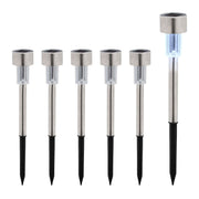 Solarlampenset Schwarz-Silber-Transparent von Relaxdays