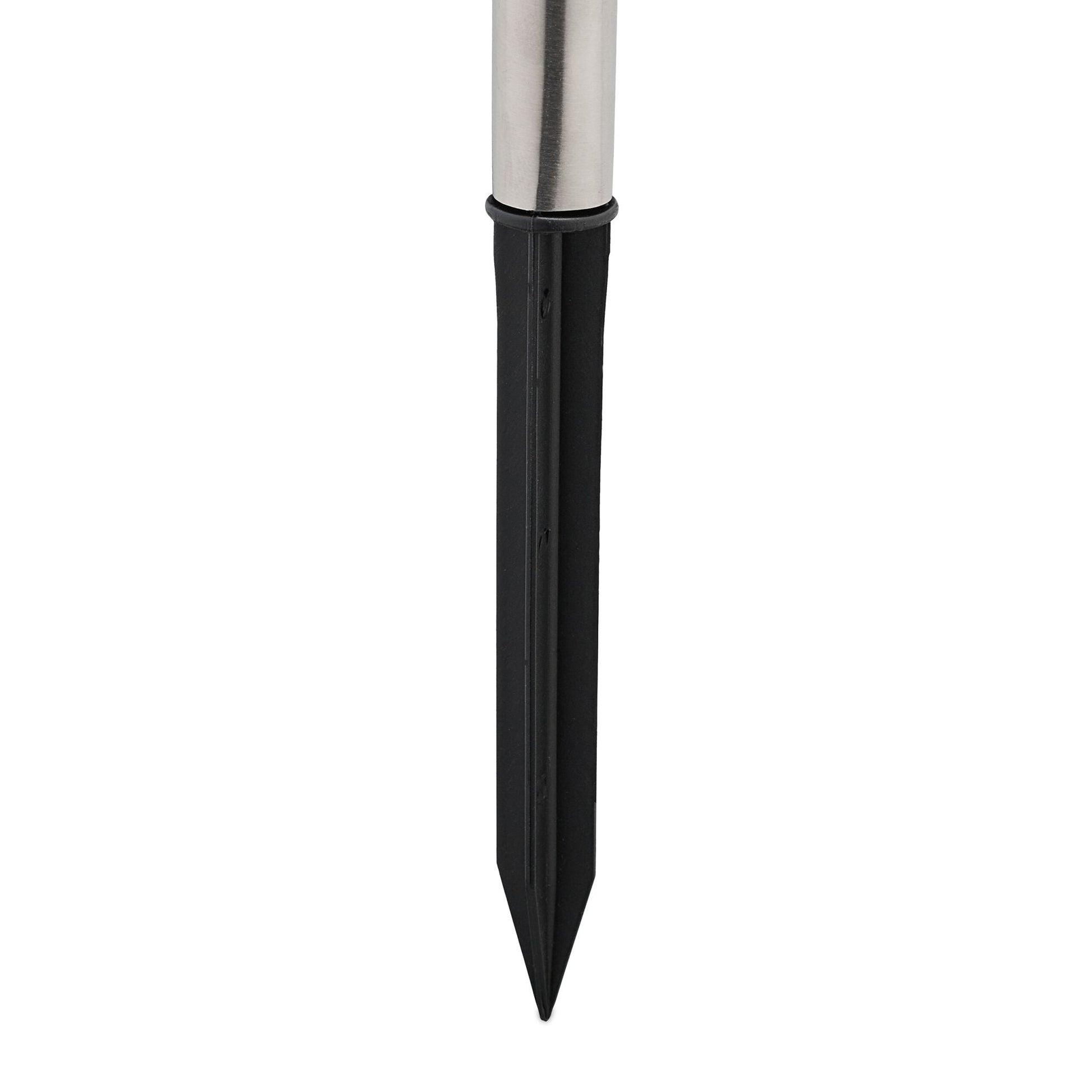 Solarlampenset Schwarz-Silber-Transparent von Relaxdays
