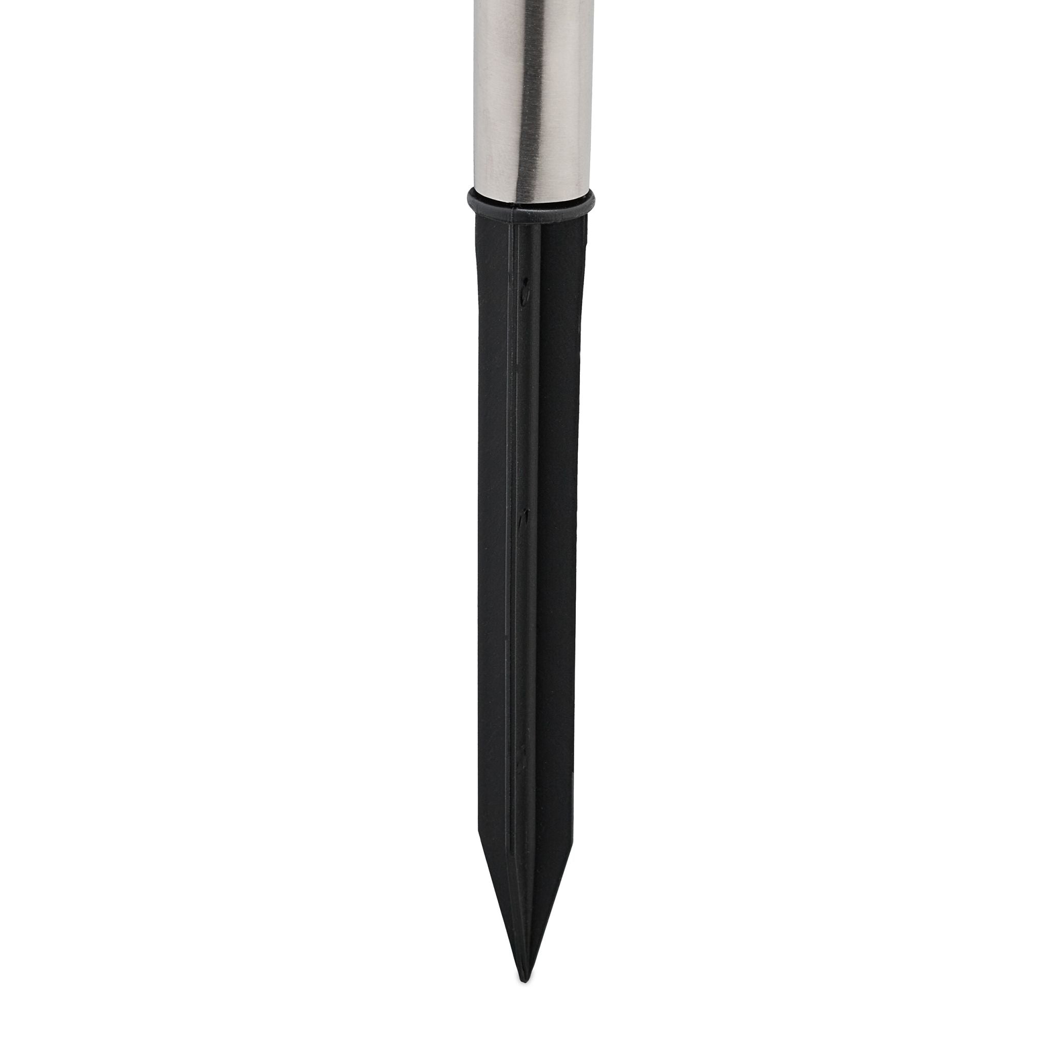 Solarlampenset Schwarz-Silber-Transparent von Relaxdays