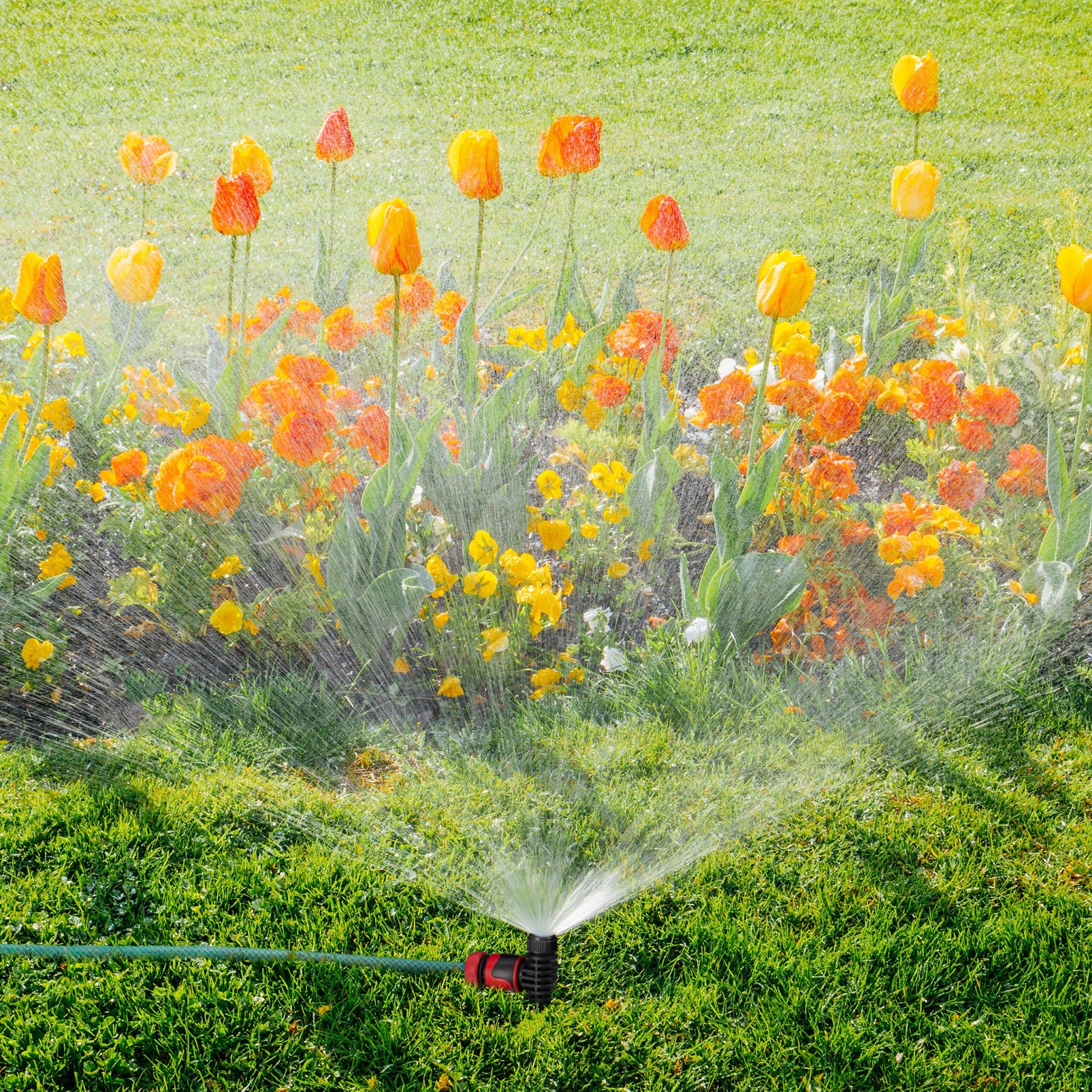 Sprühregner Garten 5er-Set Schwarz von Relaxdays