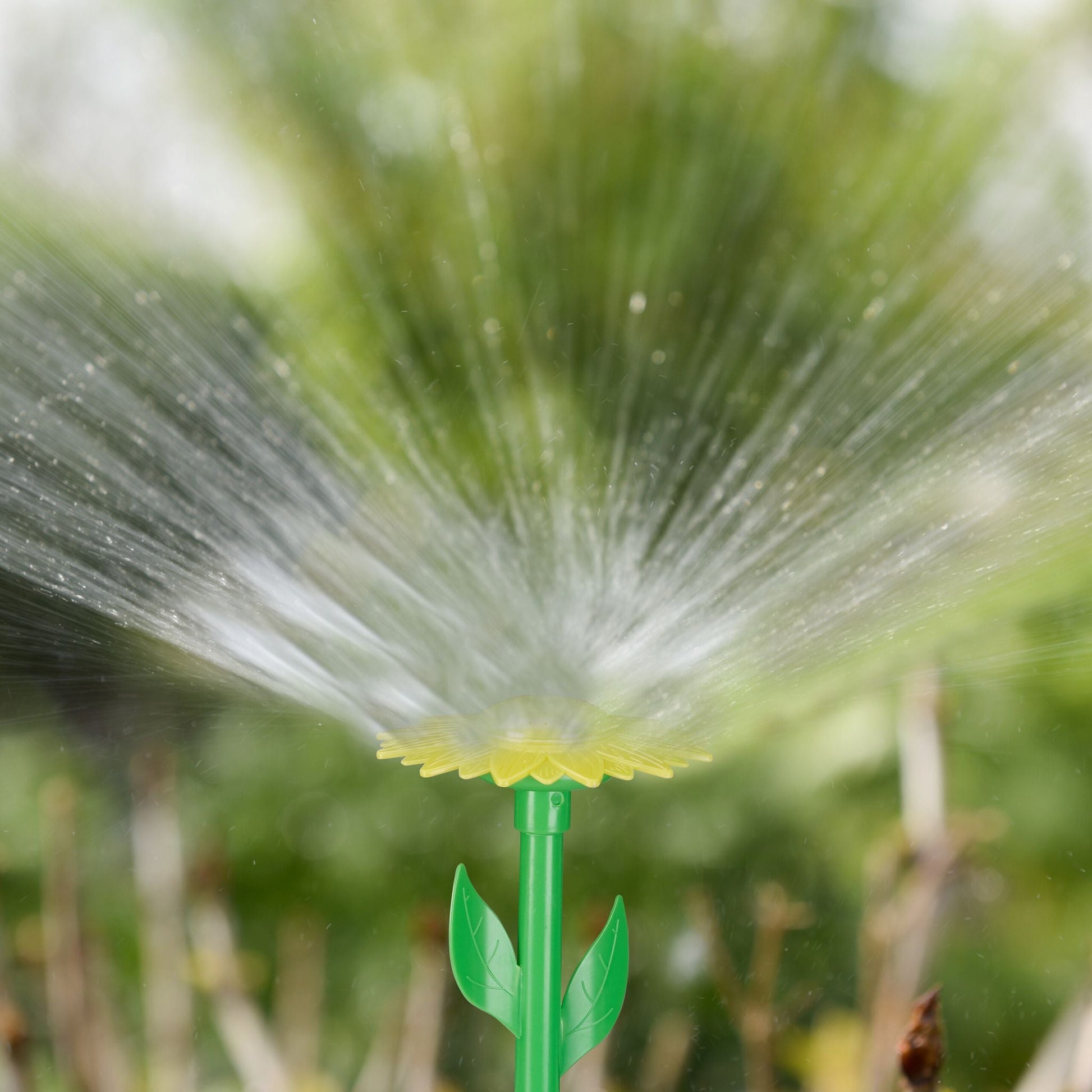 Sprinkler Blume 6er-Set Gelb-Grün-Rot von Relaxdays