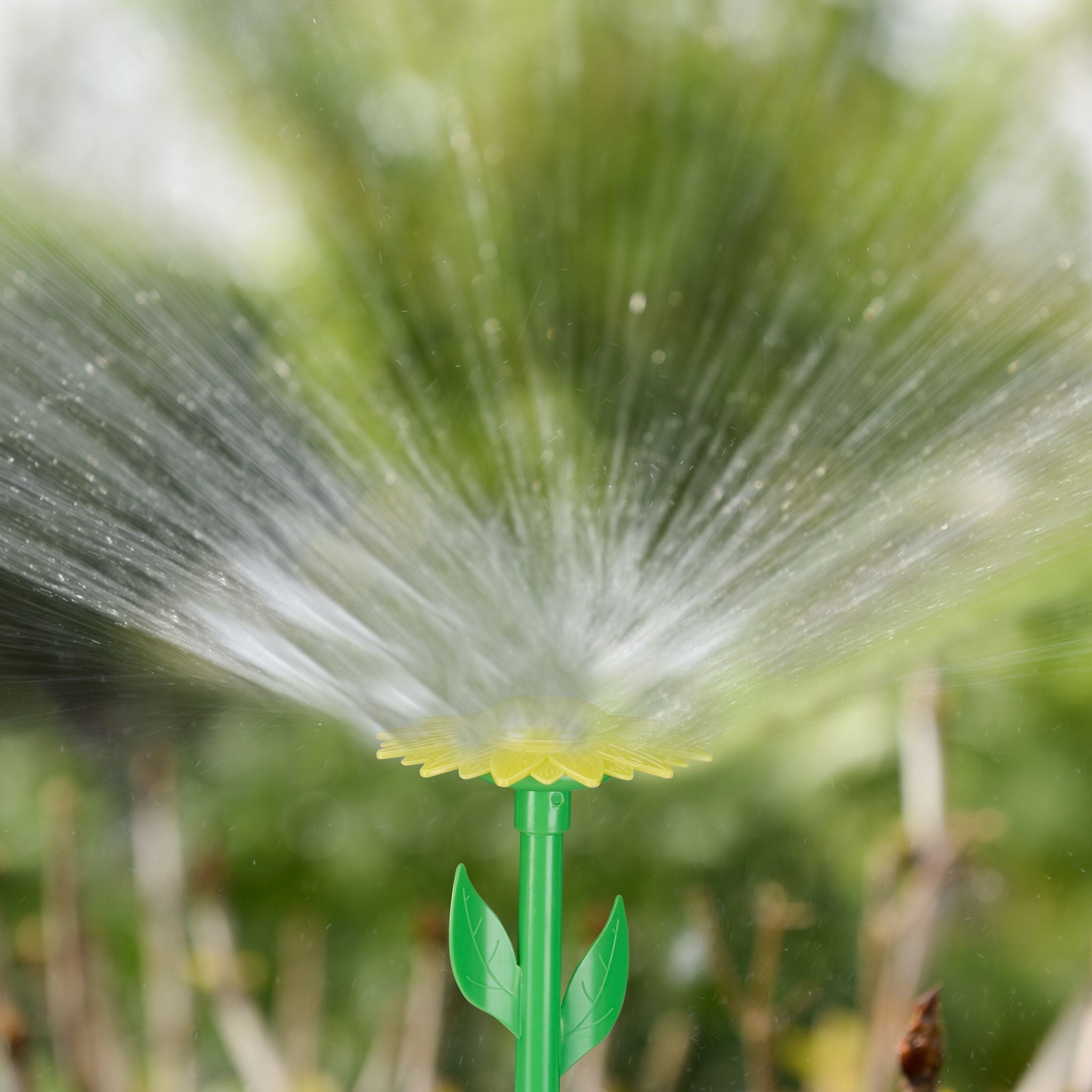 Sprinkler Blume 6er-Set Gelb-Grün-Rot von Relaxdays
