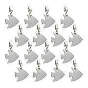 Tischdeckenbeschwerer Fisch 16er-Set Silber von Relaxdays