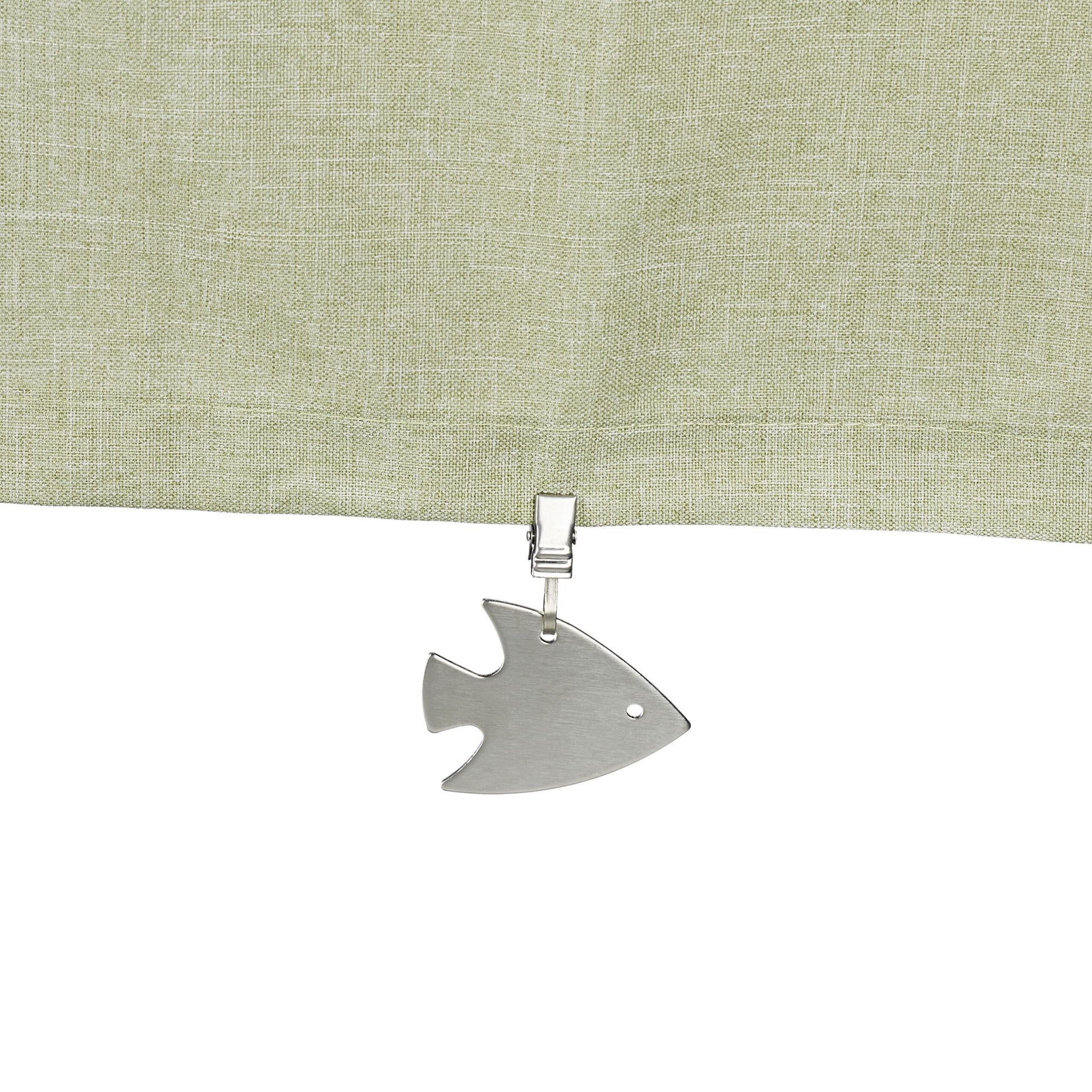 Tischdeckenbeschwerer Fisch 16er-Set Silber von Relaxdays