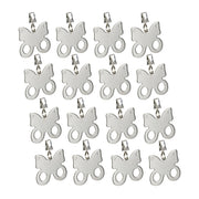 Tischdeckenbeschwerer Schmetterling 16er-Set Silber von Relaxdays