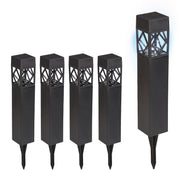 Solarlampenset Schwarz-Transparent von Relaxdays