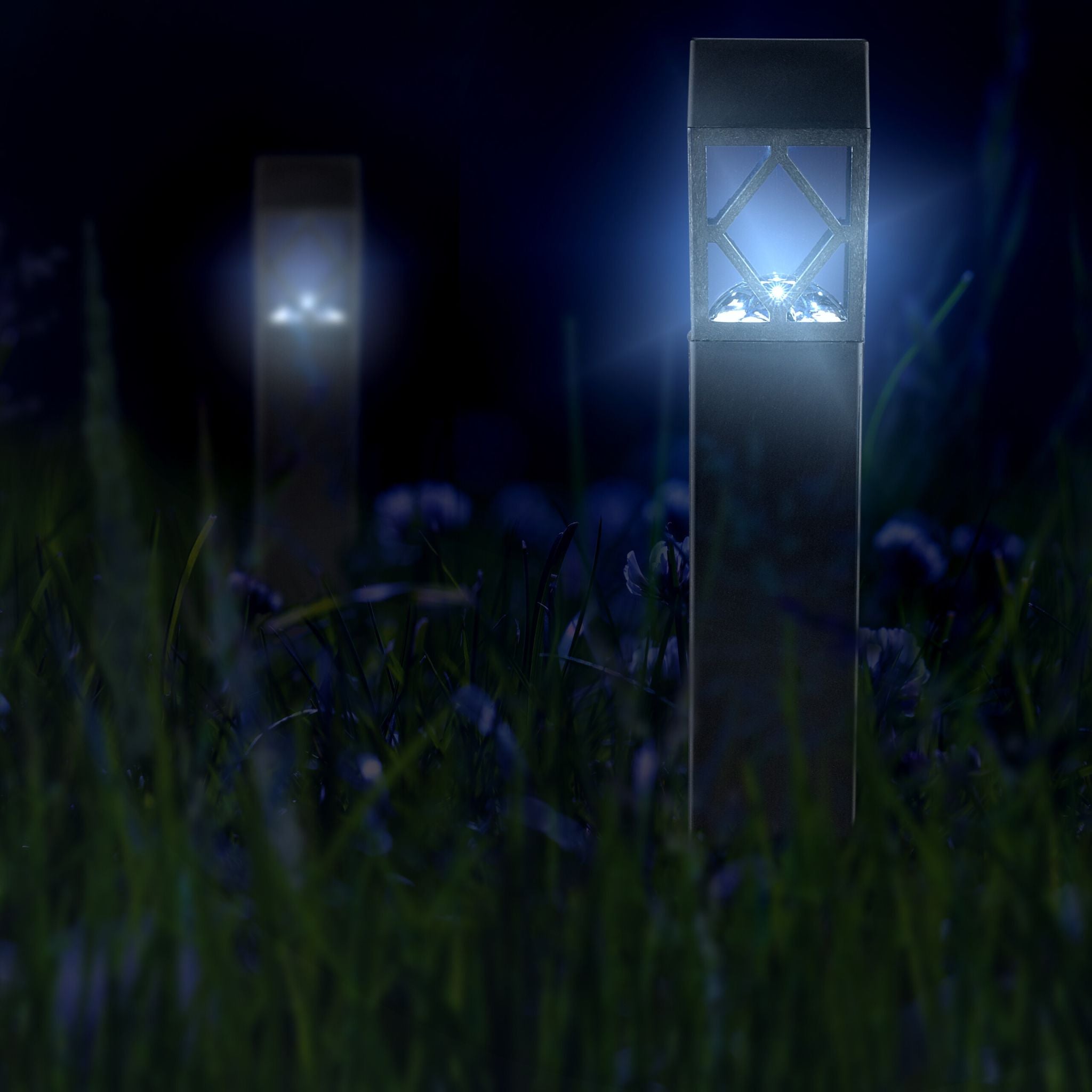 Solarlampenset Schwarz-Transparent von Relaxdays