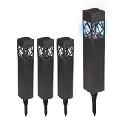 Solarlampenset Schwarz-Transparent von Relaxdays