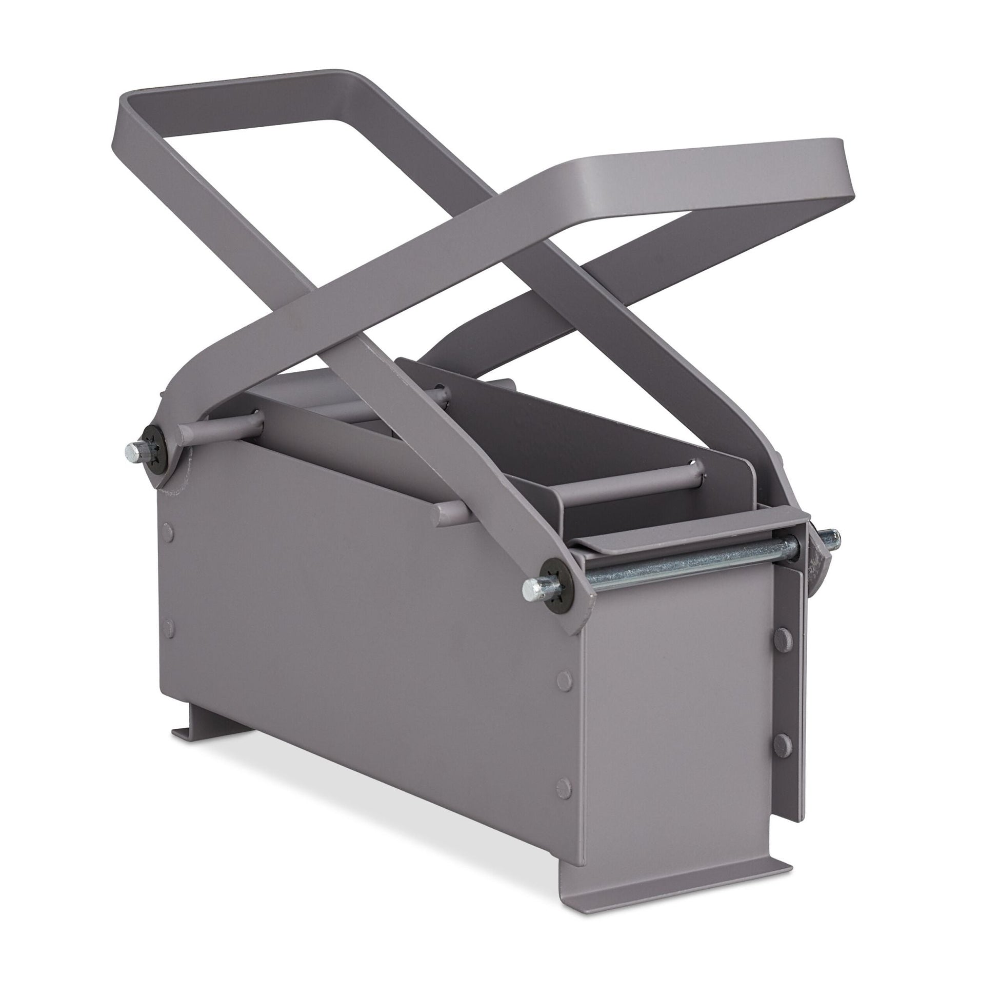 Papierbrikettpresse Grau von Relaxdays
