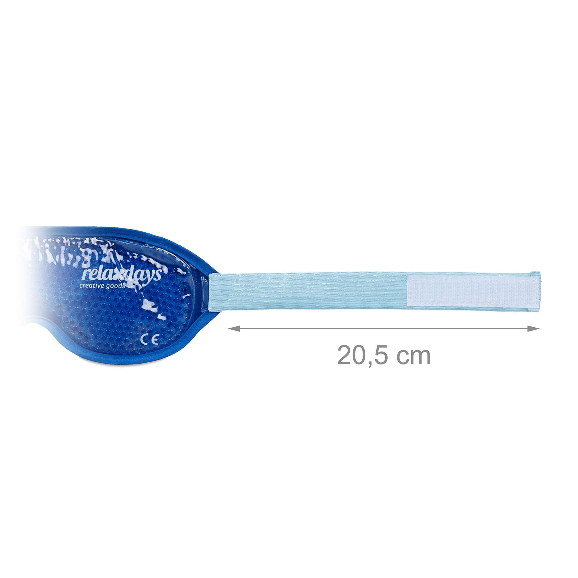 Augenmaske kühlend 2er-Set Blau-Hellblau von Relaxdays