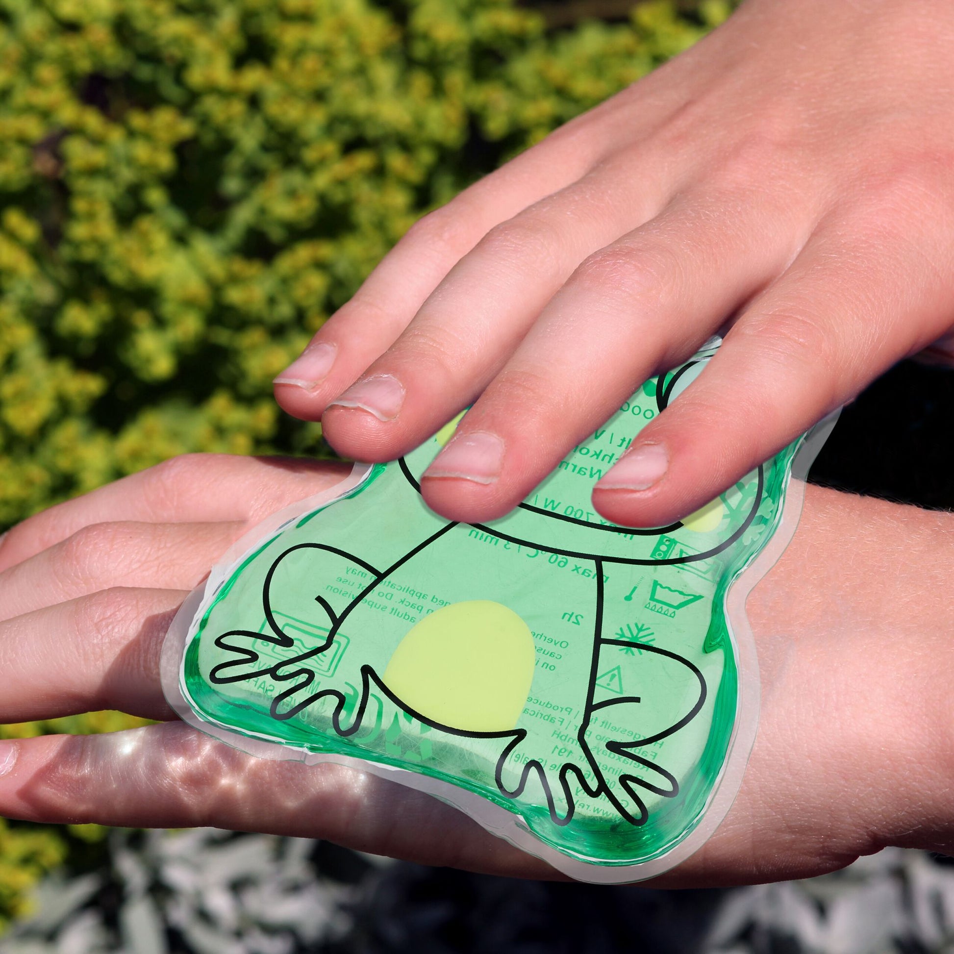 Kühlpads Kinder 4er-Set Weiss-Grün-Schwarz von Relaxdays