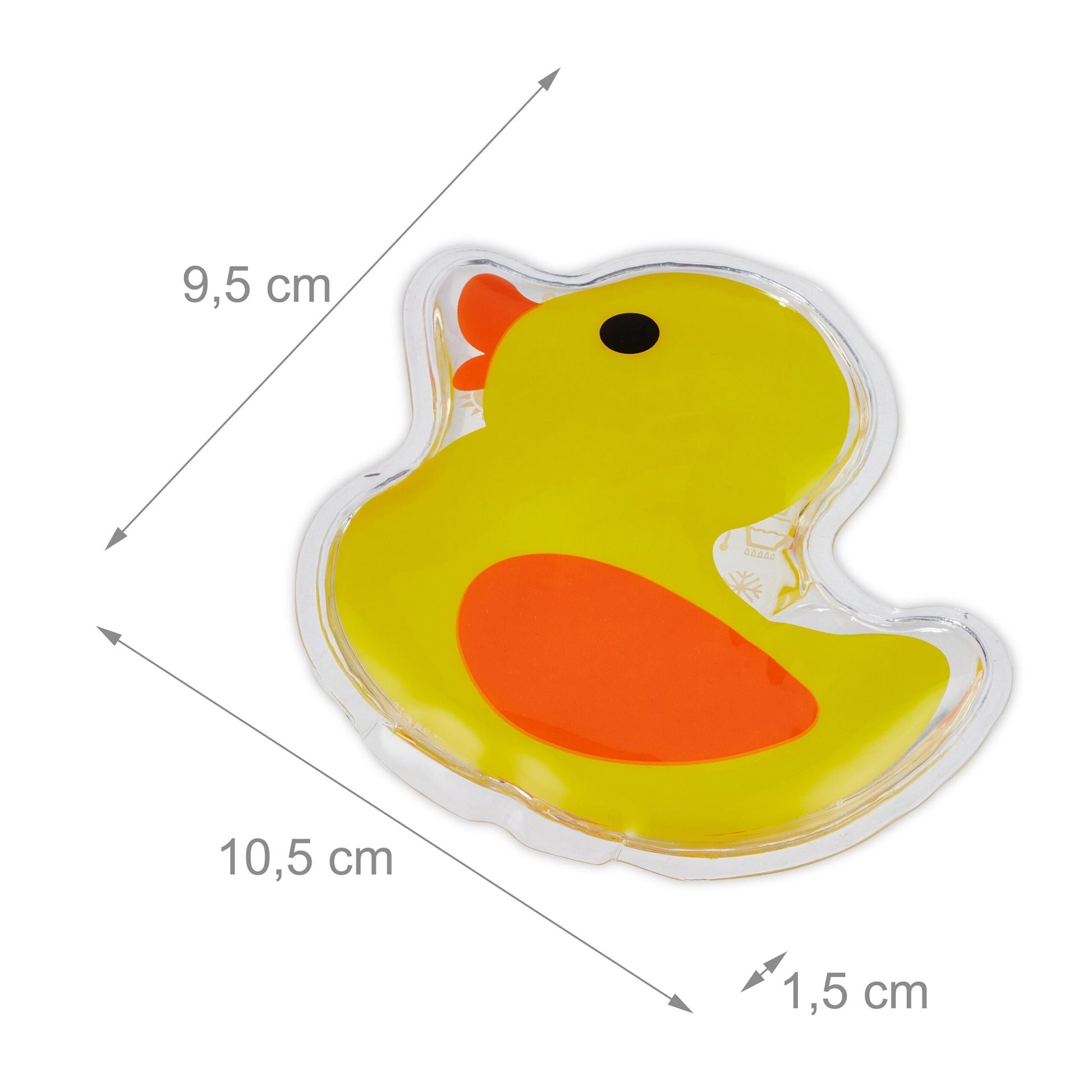 Kühlpads Kinder 4er-Set Gelb-Orange-Schwarz von Relaxdays