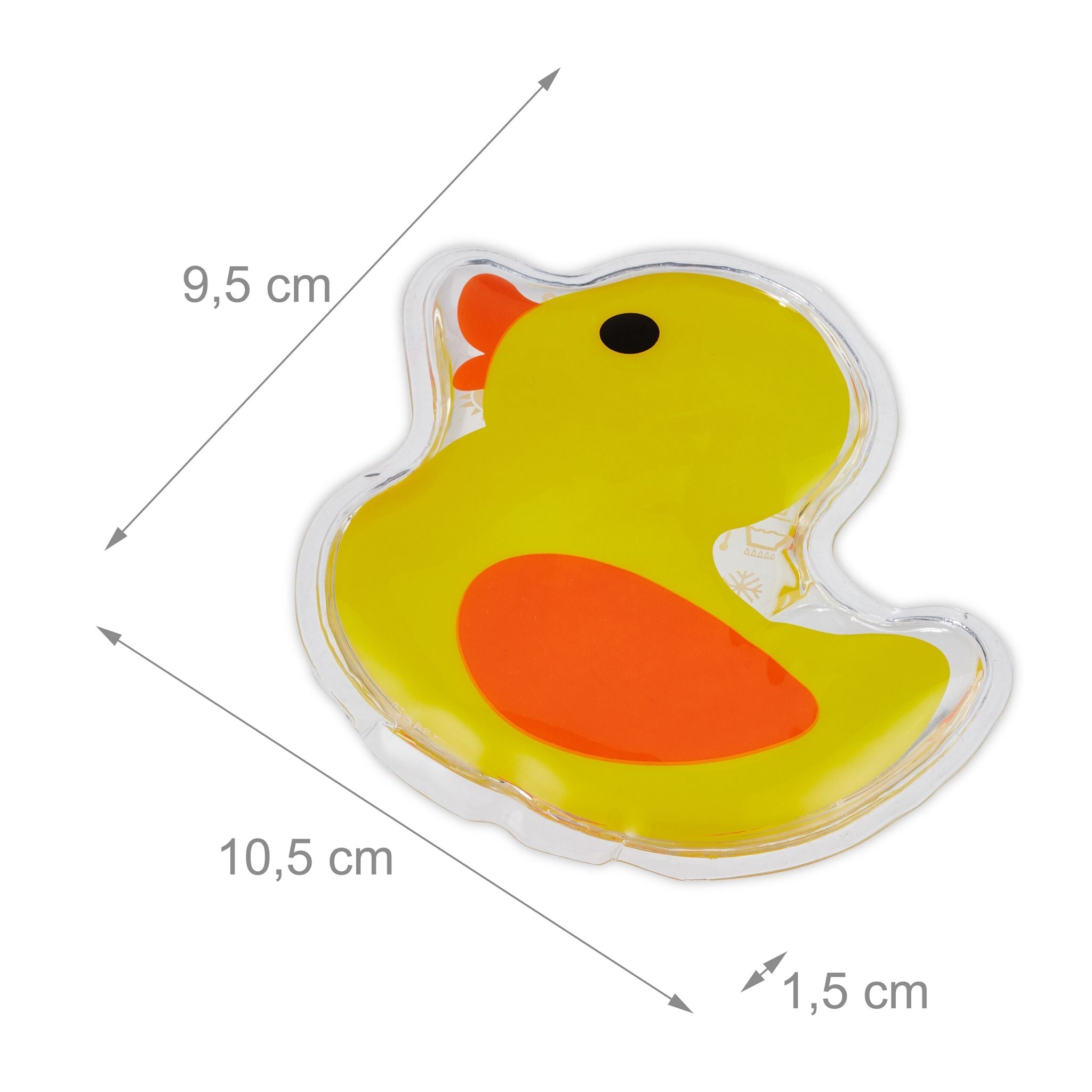 Kühlpads Kinder 4er-Set Gelb-Orange-Schwarz von Relaxdays