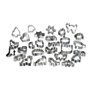 Ausstechformen 36er-Set Silber von Relaxdays