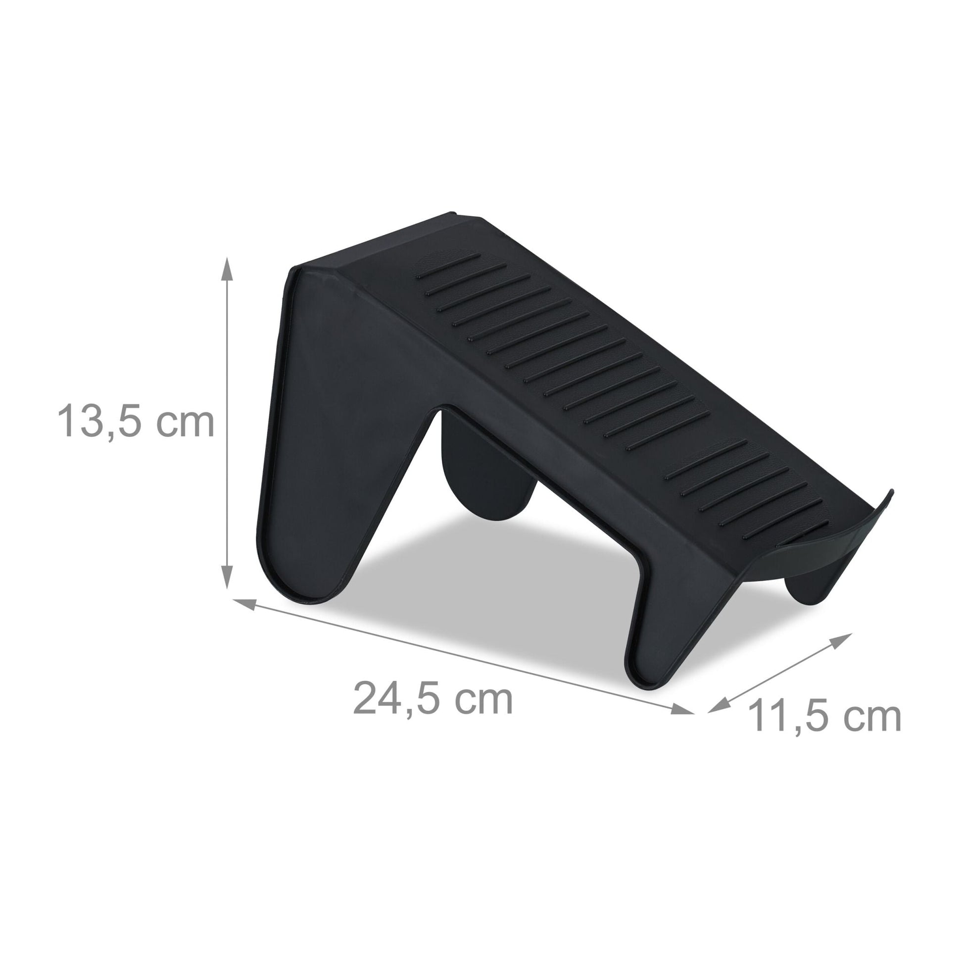 Schuhhalter 12er-Set Schwarz von Relaxdays