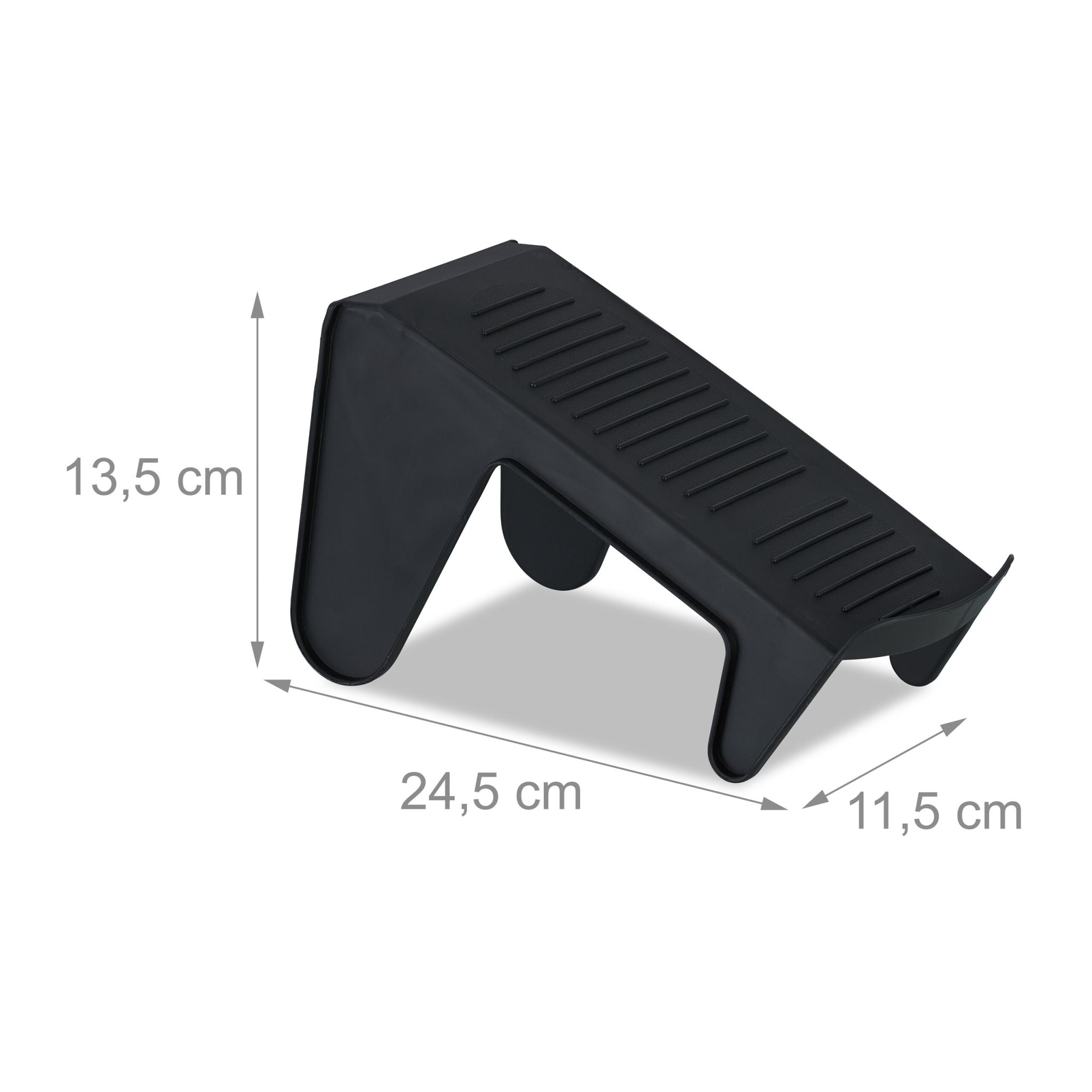 Schuhhalter 12er-Set Schwarz von Relaxdays