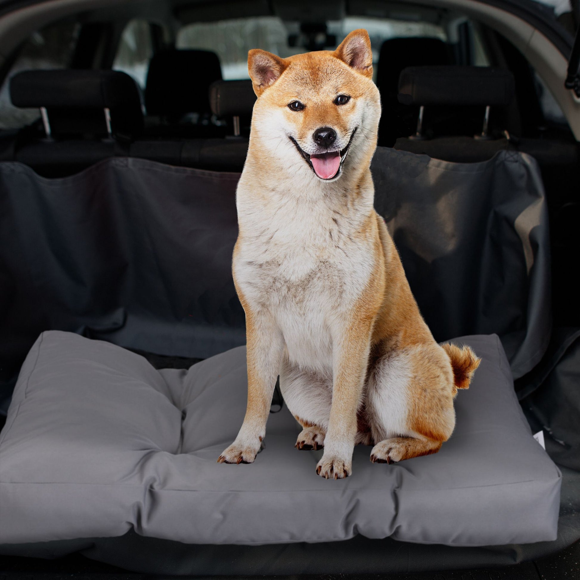Hundebett grau Grau von Relaxdays