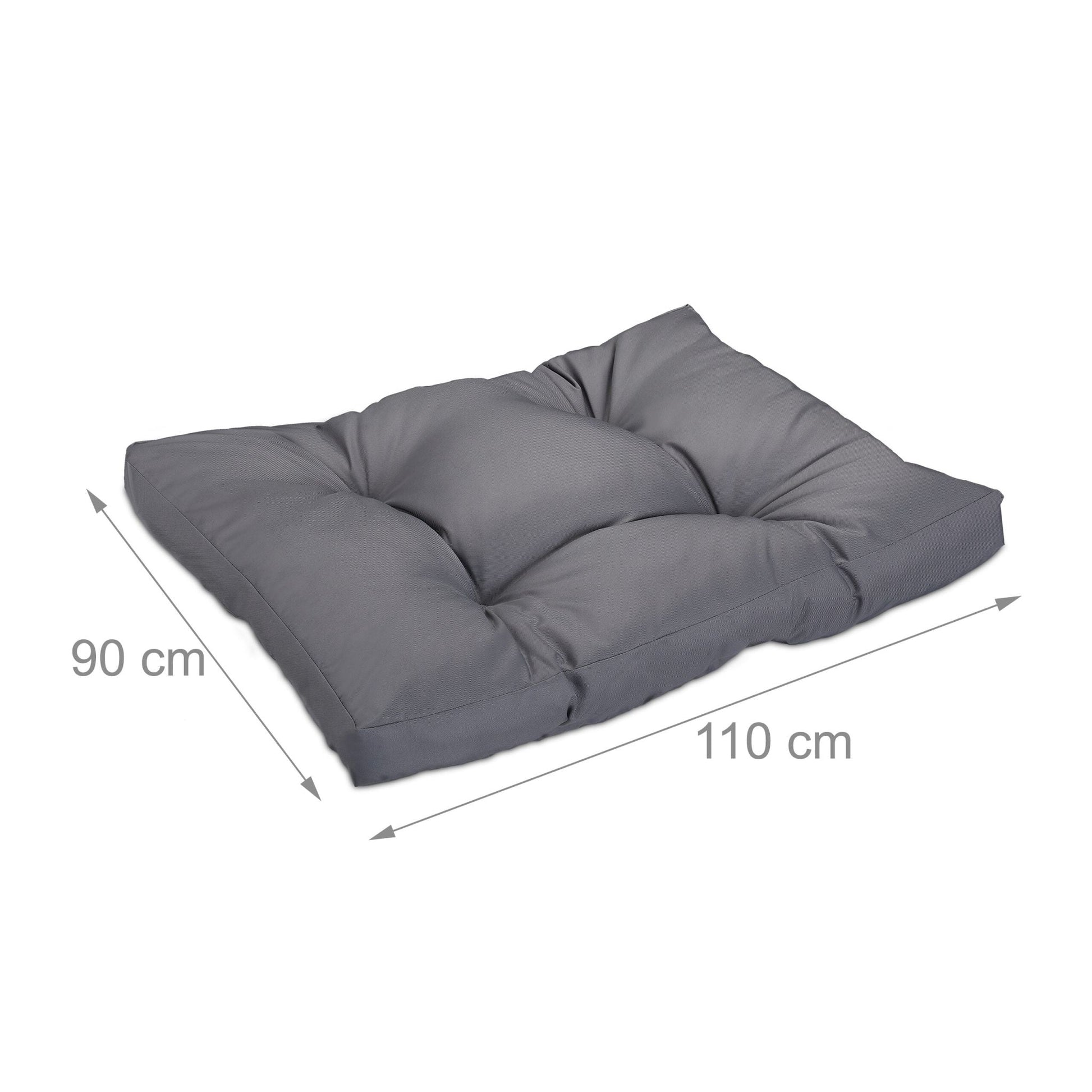 Hundebett grau Grau von Relaxdays