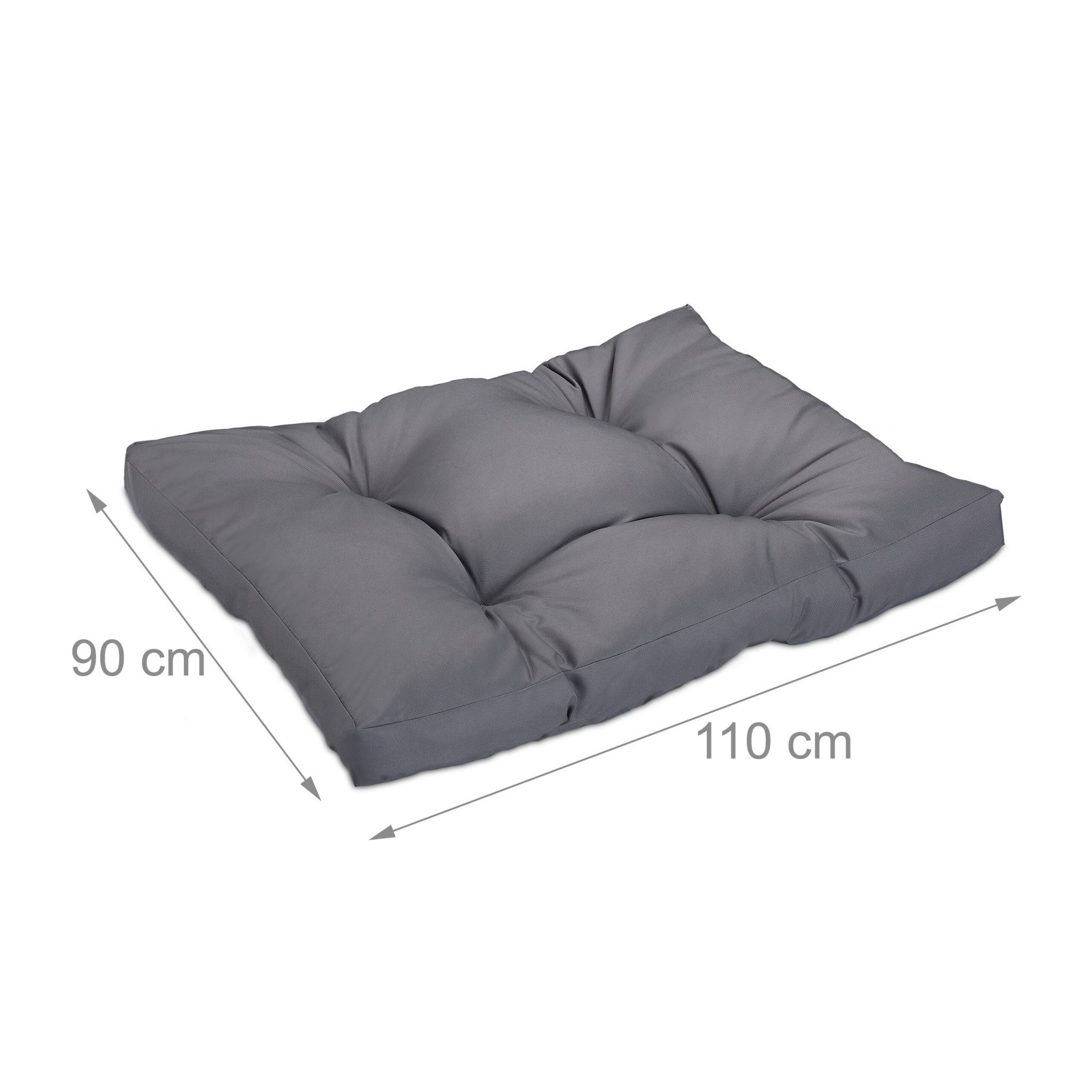 Hundebett grau Grau von Relaxdays