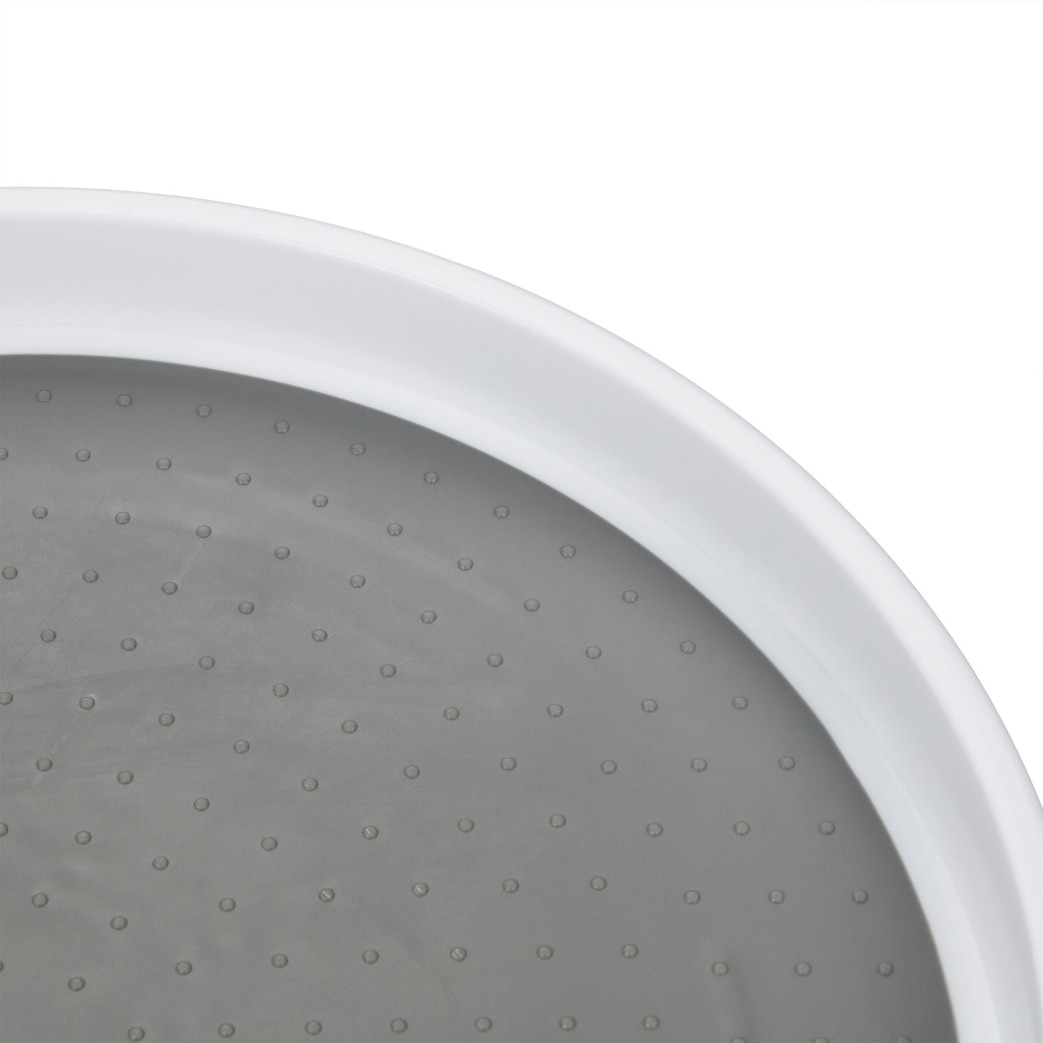 Drehteller 2er-Set Weiss-Grau von Relaxdays