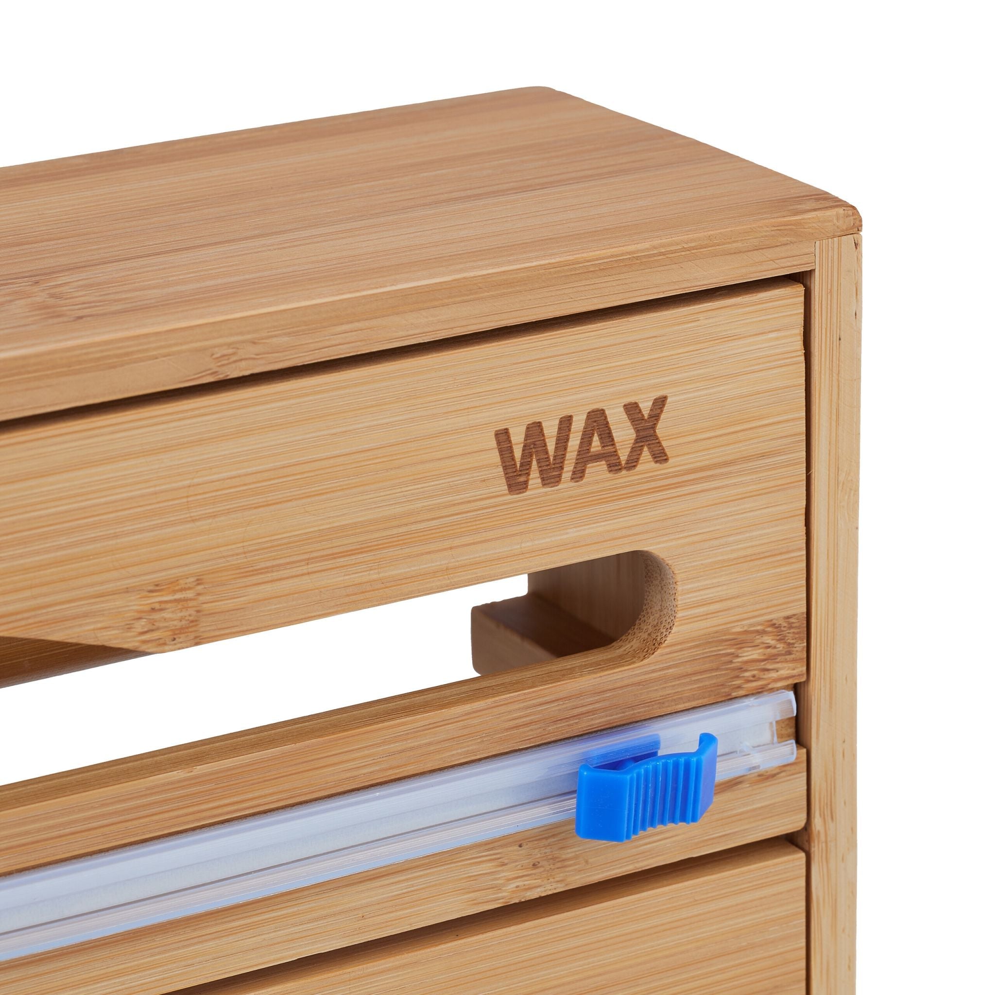 3 in 1 Folienspender Blau-Hellbraun von Relaxdays