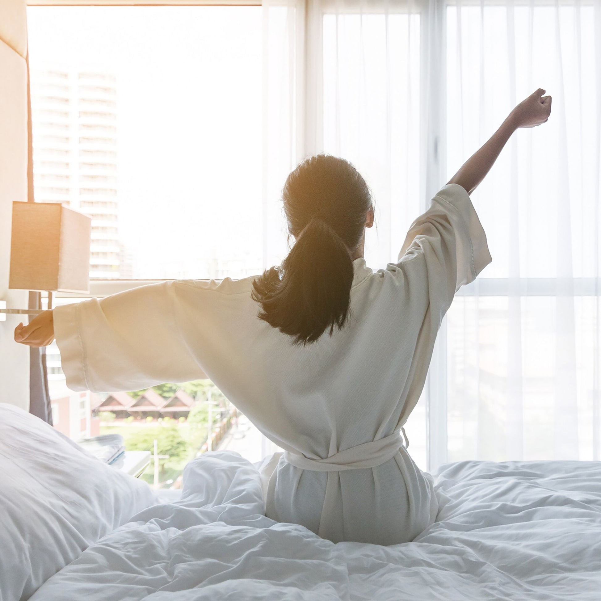4 Jahreszeiten Bettdecke Weiss von Relaxdays