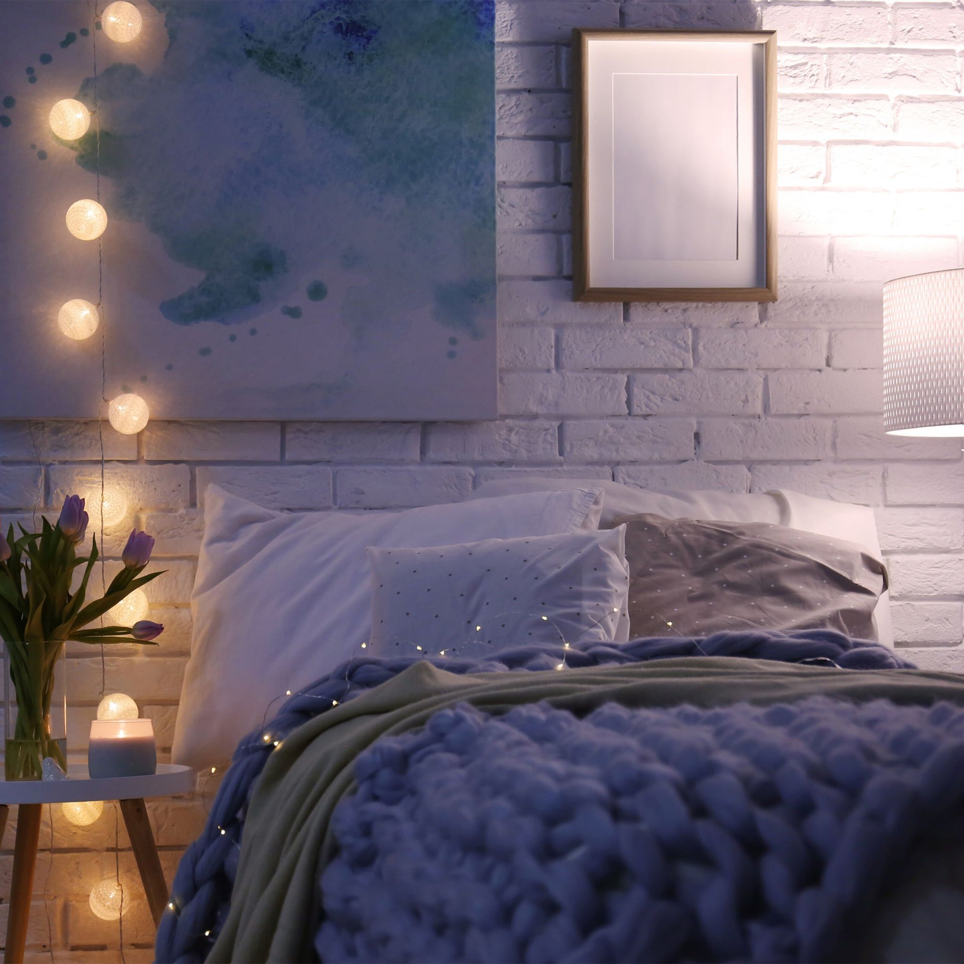 4 Jahreszeiten Bettdecke Weiss von Relaxdays