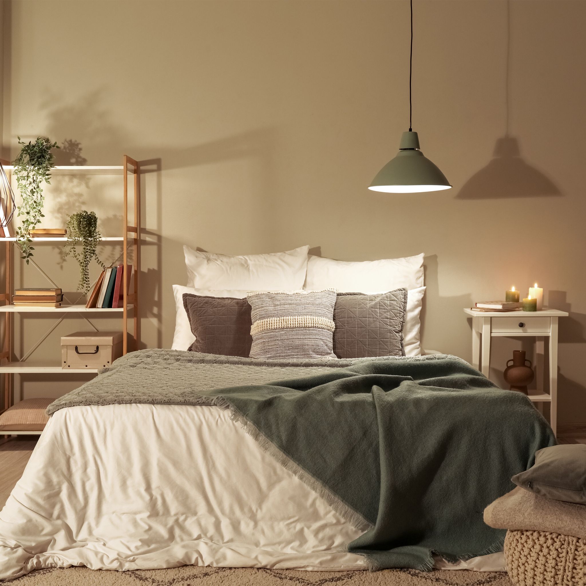 4 Jahreszeiten Bettdecke Weiss von Relaxdays