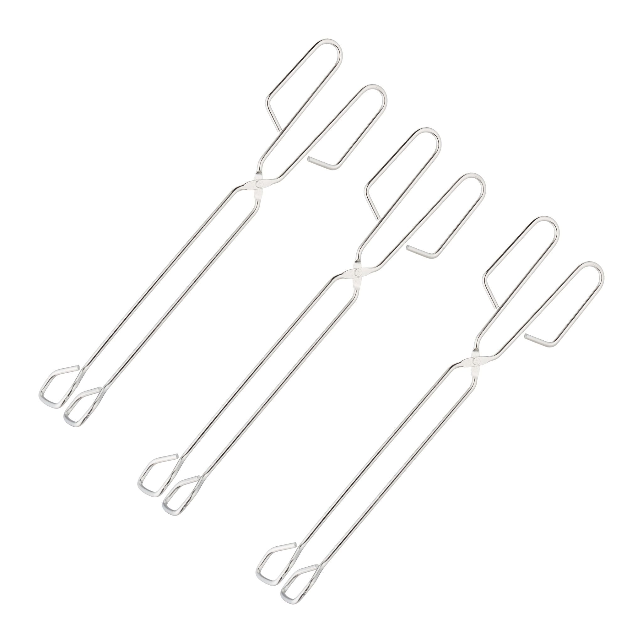 Edelstahl Grillzange 3er-Set Silber von Relaxdays