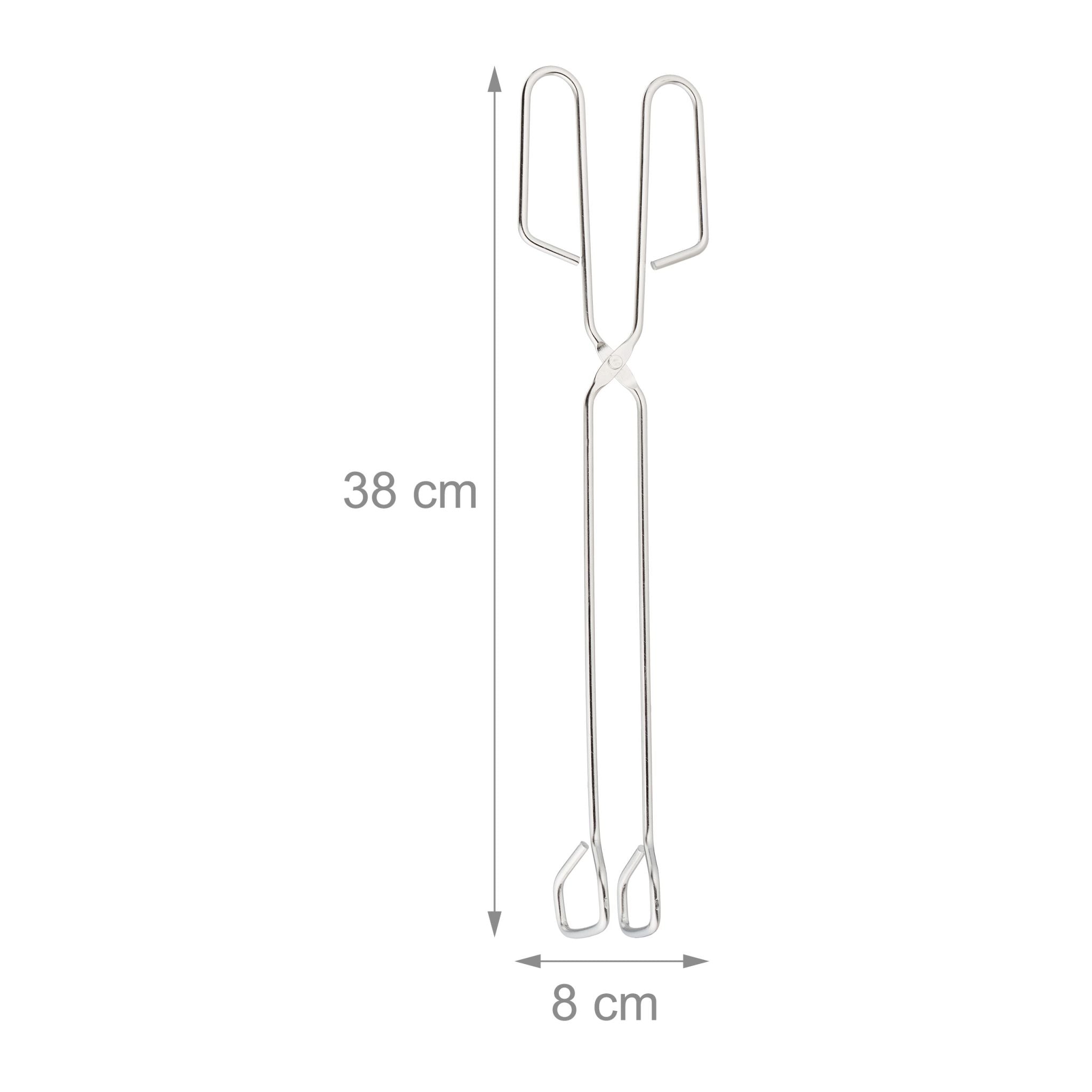 Edelstahl Grillzange 3er-Set Silber von Relaxdays