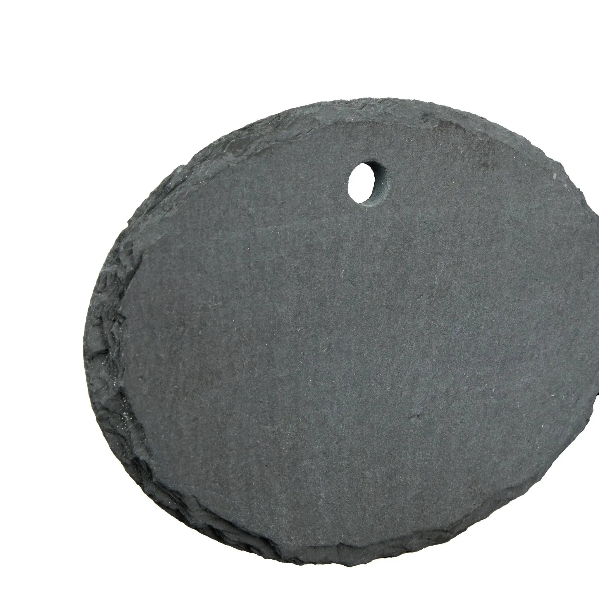 Schiefer-Pflanzenschilder oval 12er-Set Anthrazit-Silber von Relaxdays