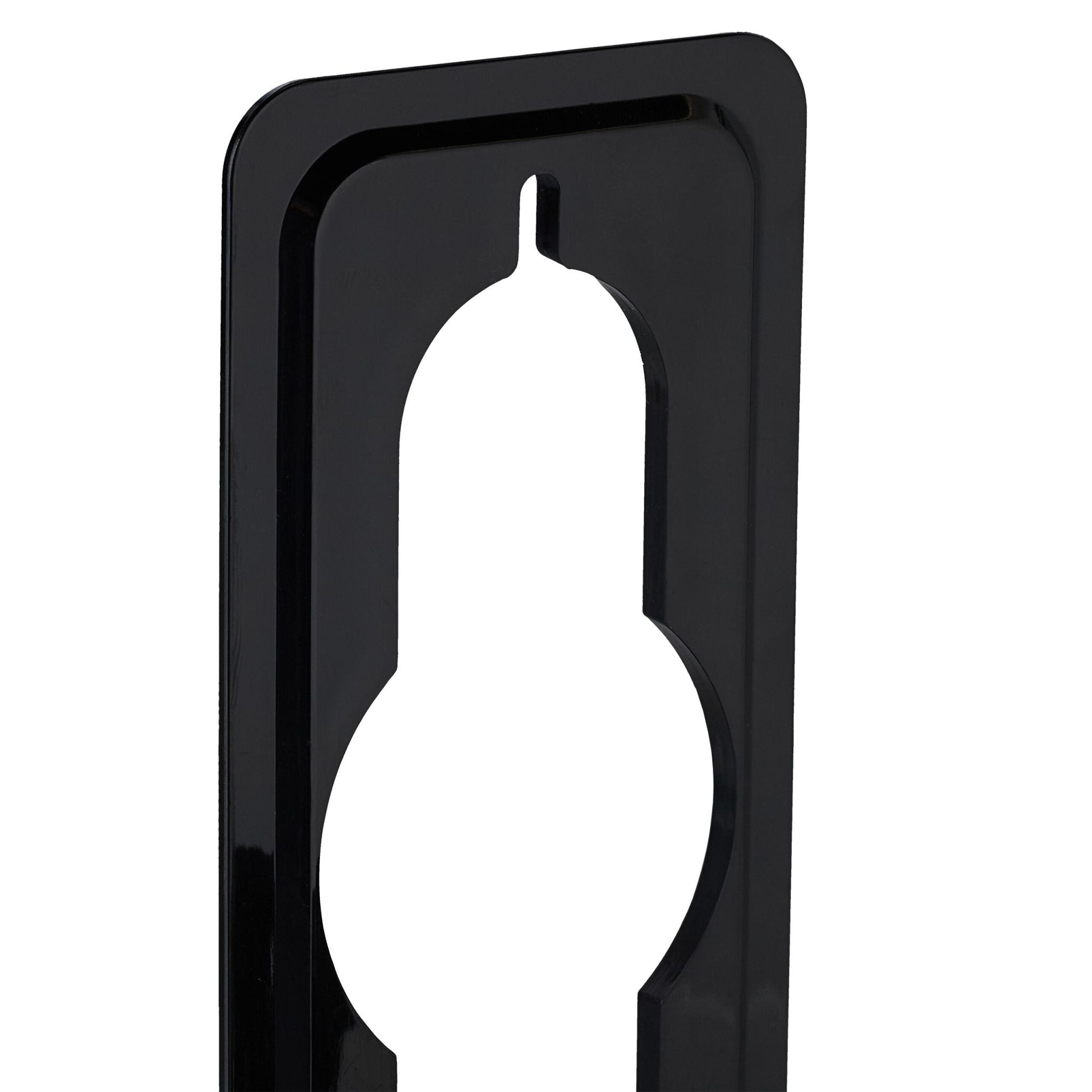 Schlauchhalter 4er-Set Schwarz von Relaxdays