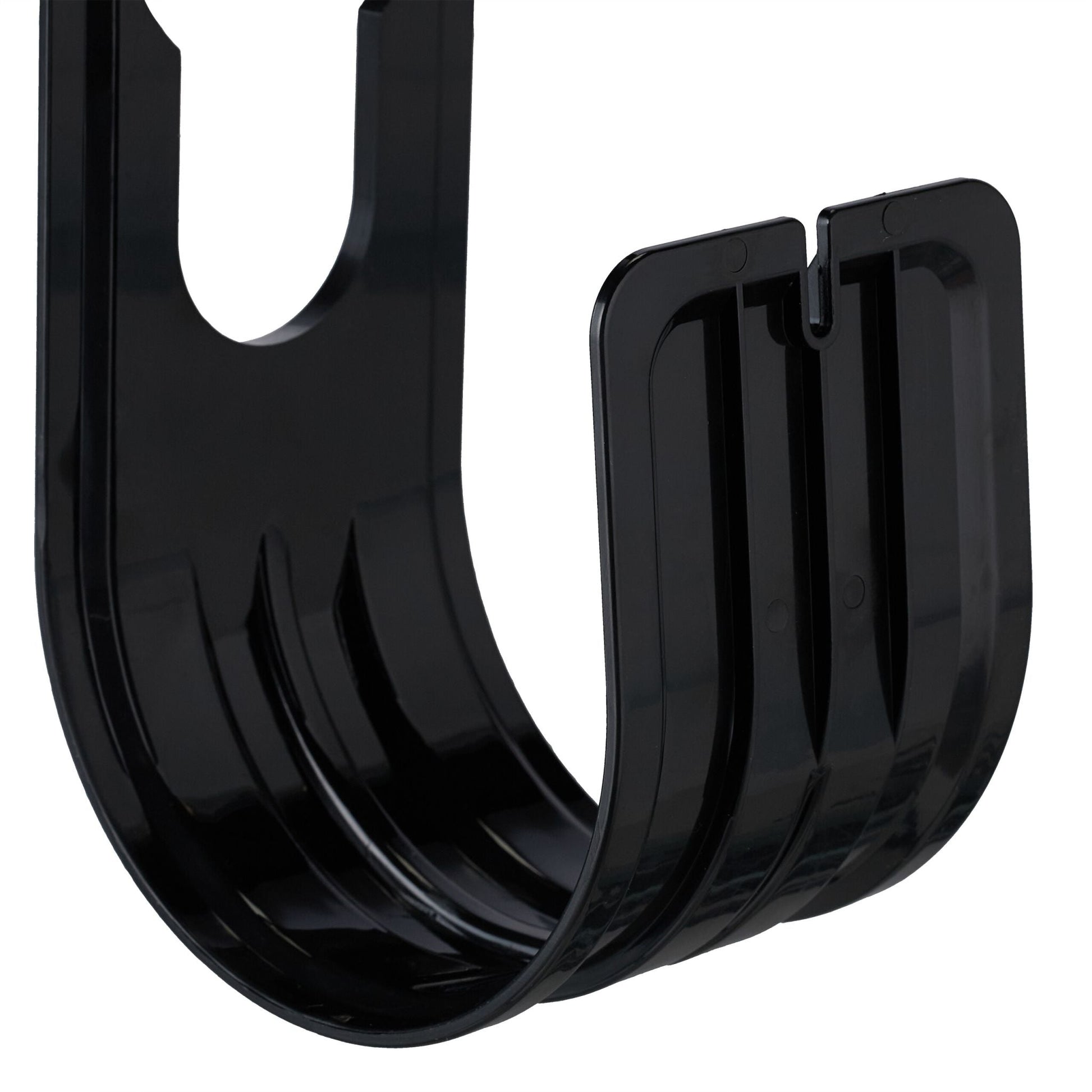 Schlauchhalter 4er-Set Schwarz von Relaxdays