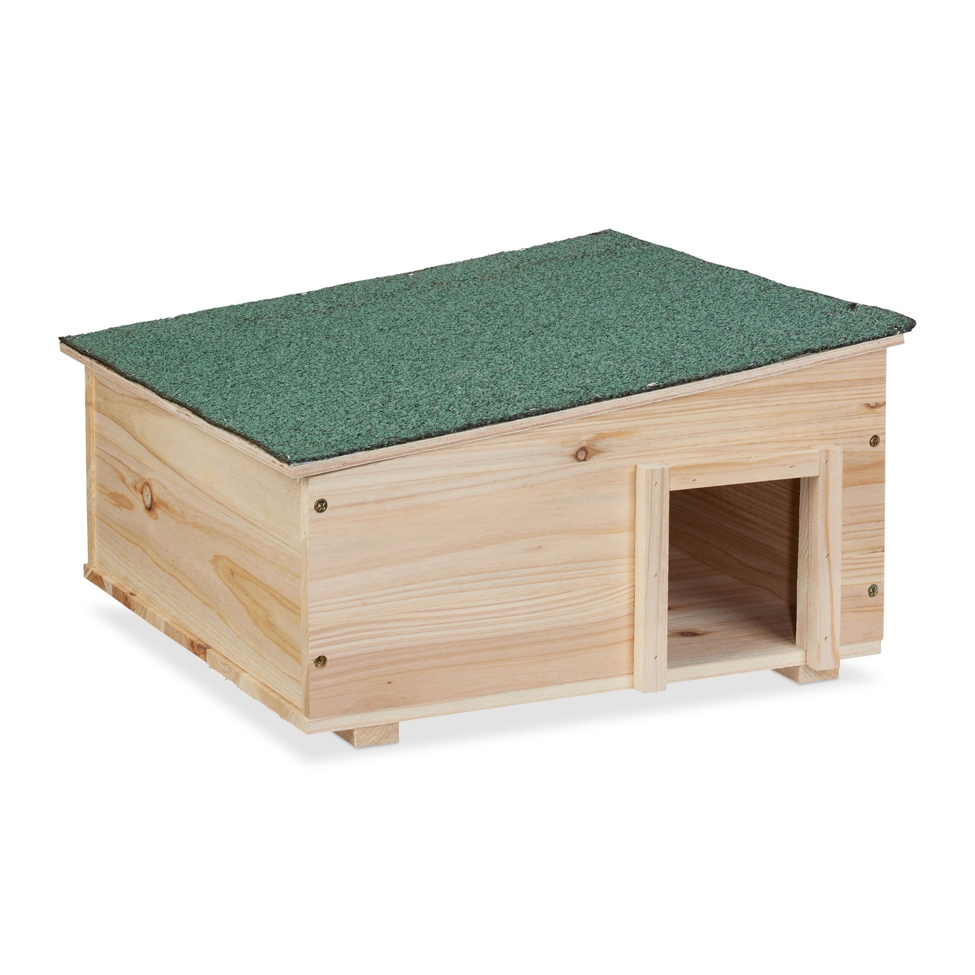 Igelhaus mit Boden Grün-Hellbraun von Relaxdays