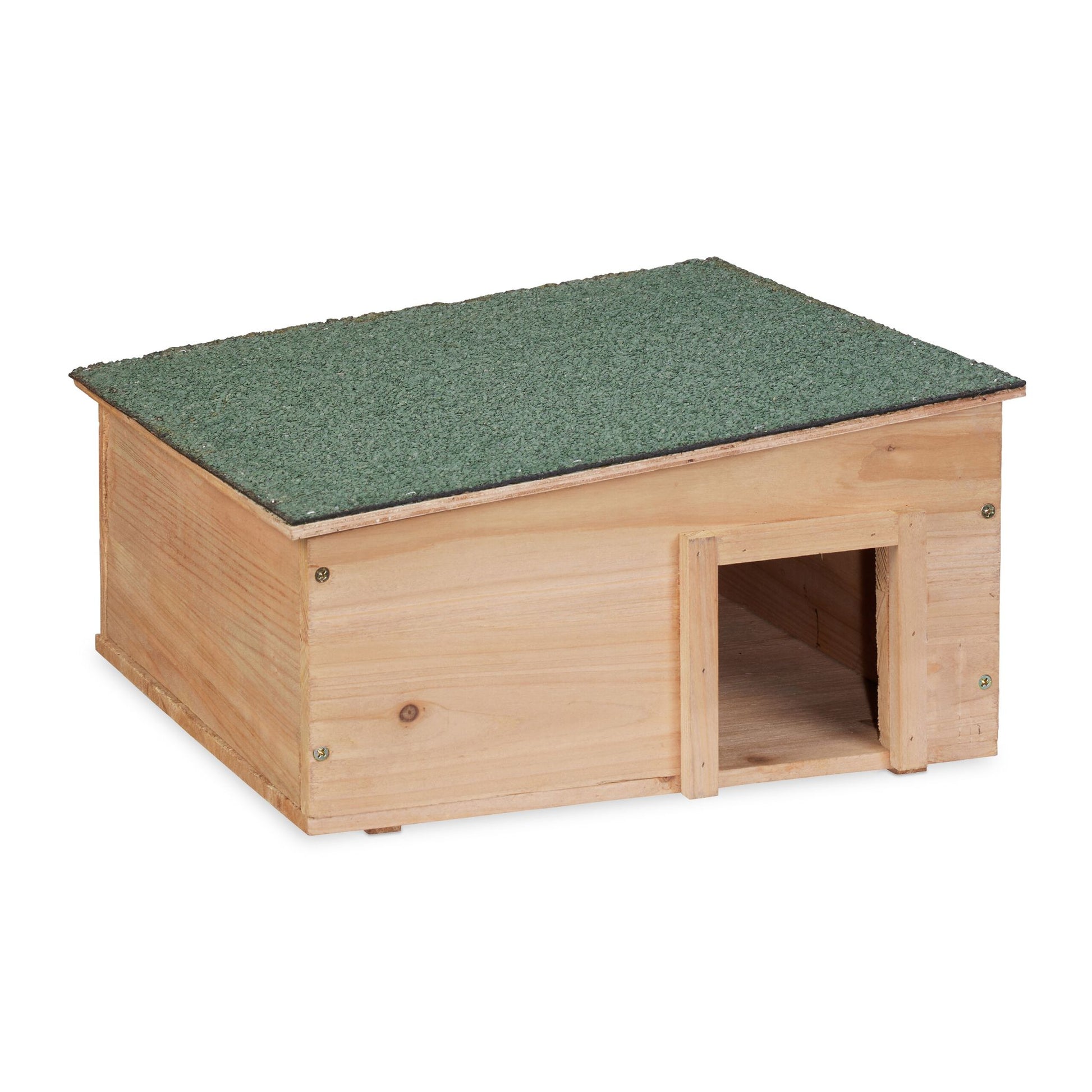 Igelhaus mit Boden Grün-Hellbraun von Relaxdays