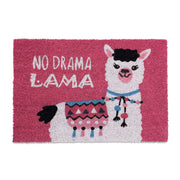 Fussmatte Lama Weiss-Pink-Schwarz von Relaxdays