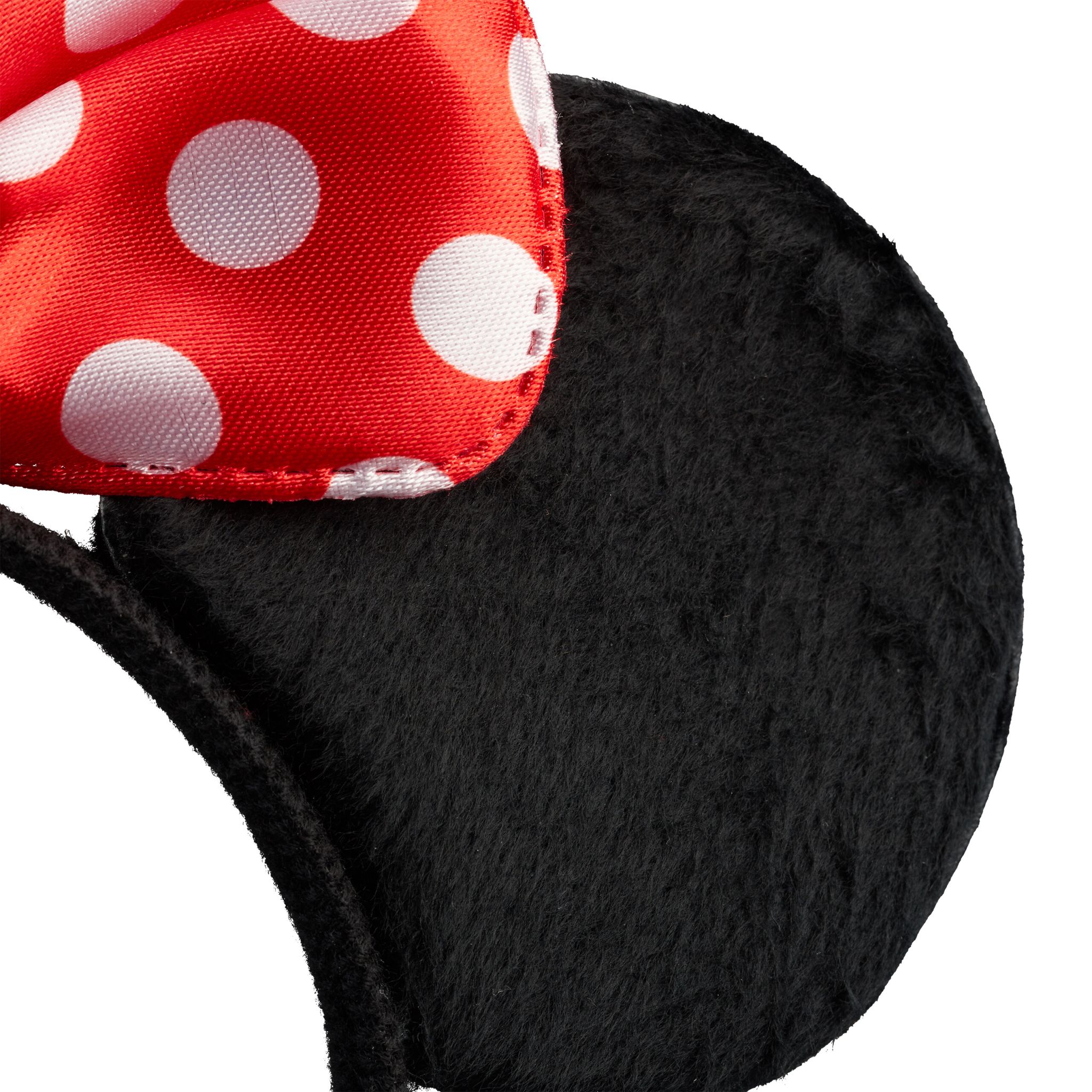 Haarreif Maus mit Schleife 6er-Set Weiss-Rot-Schwarz von Relaxdays