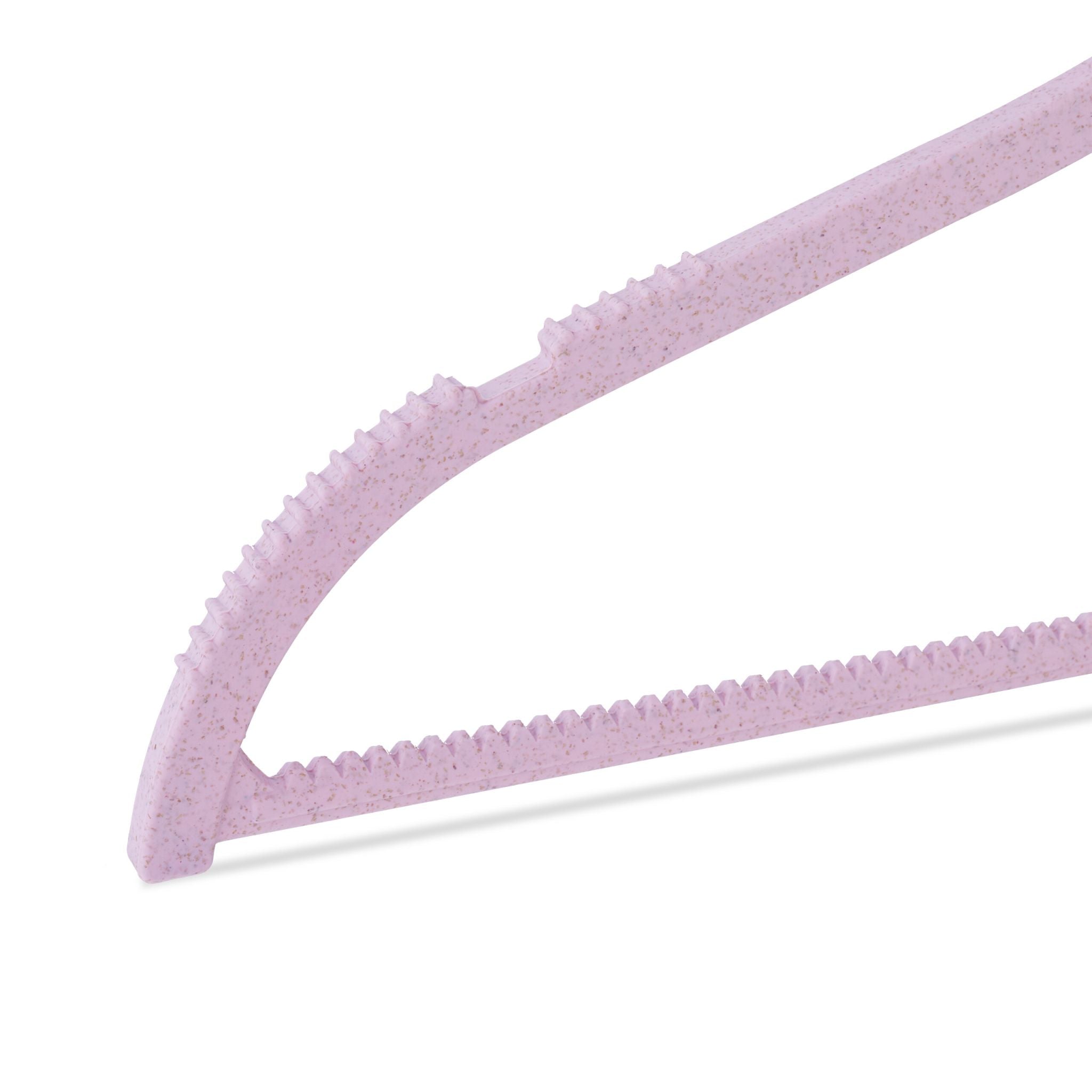 Kleiderbügel Weizenstroh 10er-Set Rosa-Silber von Relaxdays