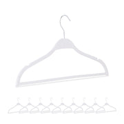 Kleiderbügel Weizenstroh 10er-Set Weiss-Silber von Relaxdays