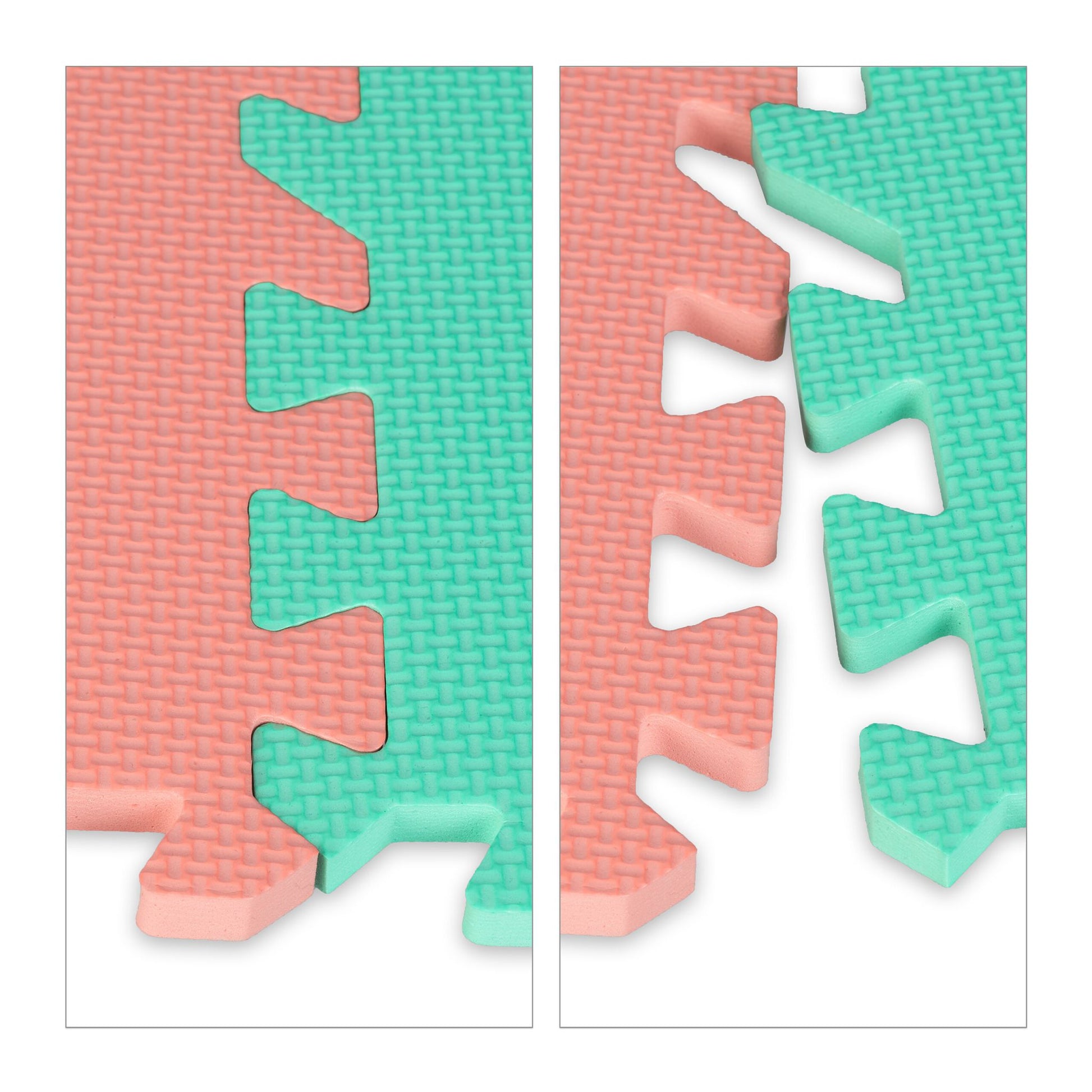 Puzzlematte mit Zahlen Blau-Grün-Orange von Relaxdays