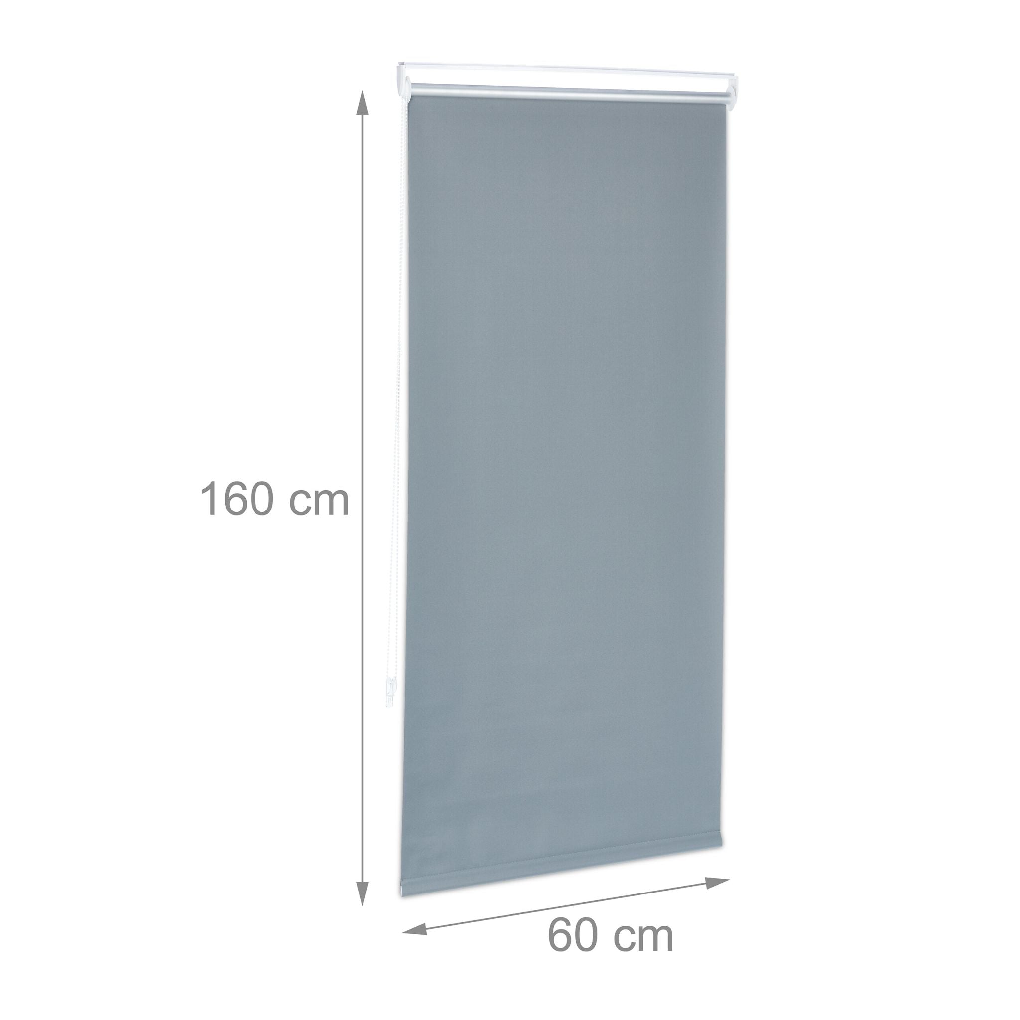 Thermorollo 60x160cm Weiss-Silber-Grau von Relaxdays