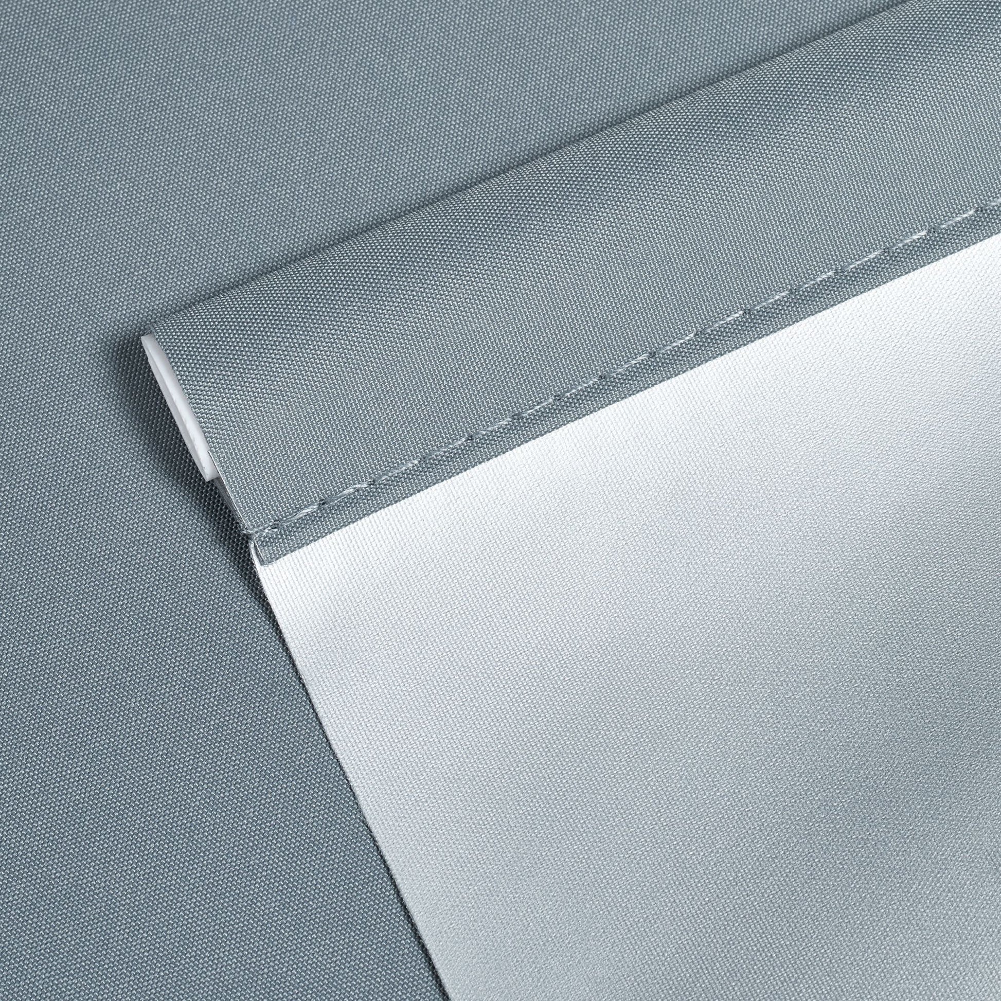 Thermorollo 60x160cm Weiss-Silber-Grau von Relaxdays