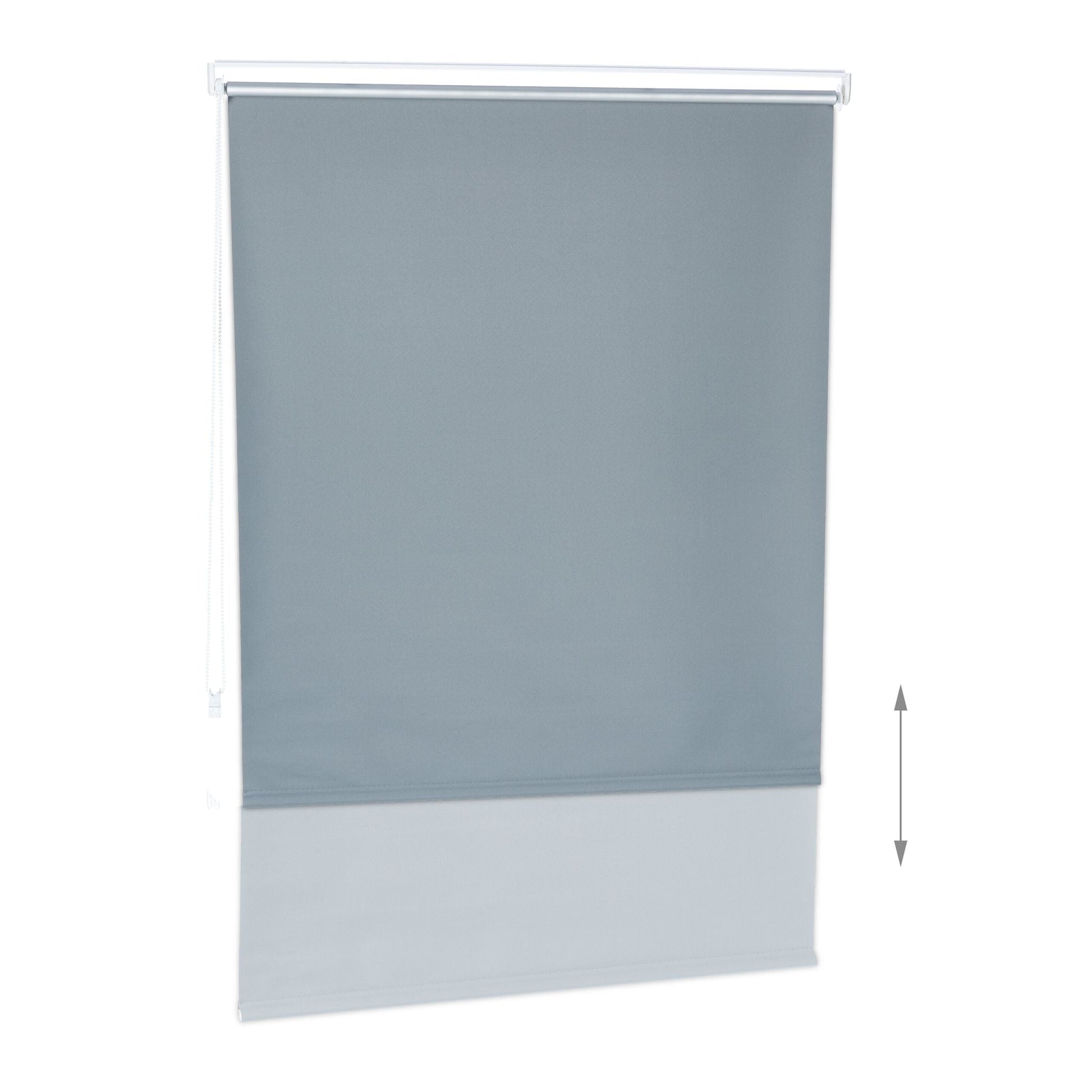 Thermorollo 100x160cm Weiss-Silber-Grau von Relaxdays