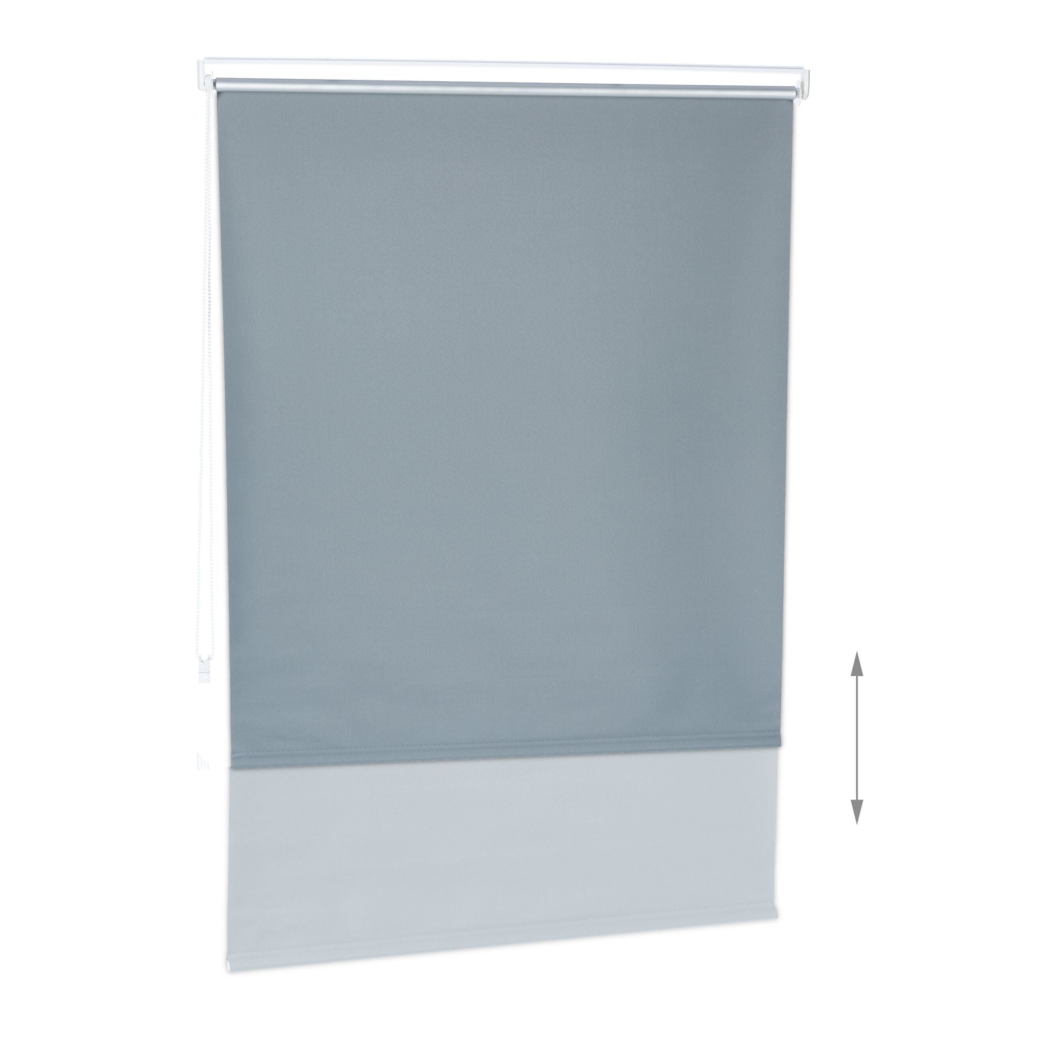 Thermorollo 100x160cm Weiss-Silber-Grau von Relaxdays