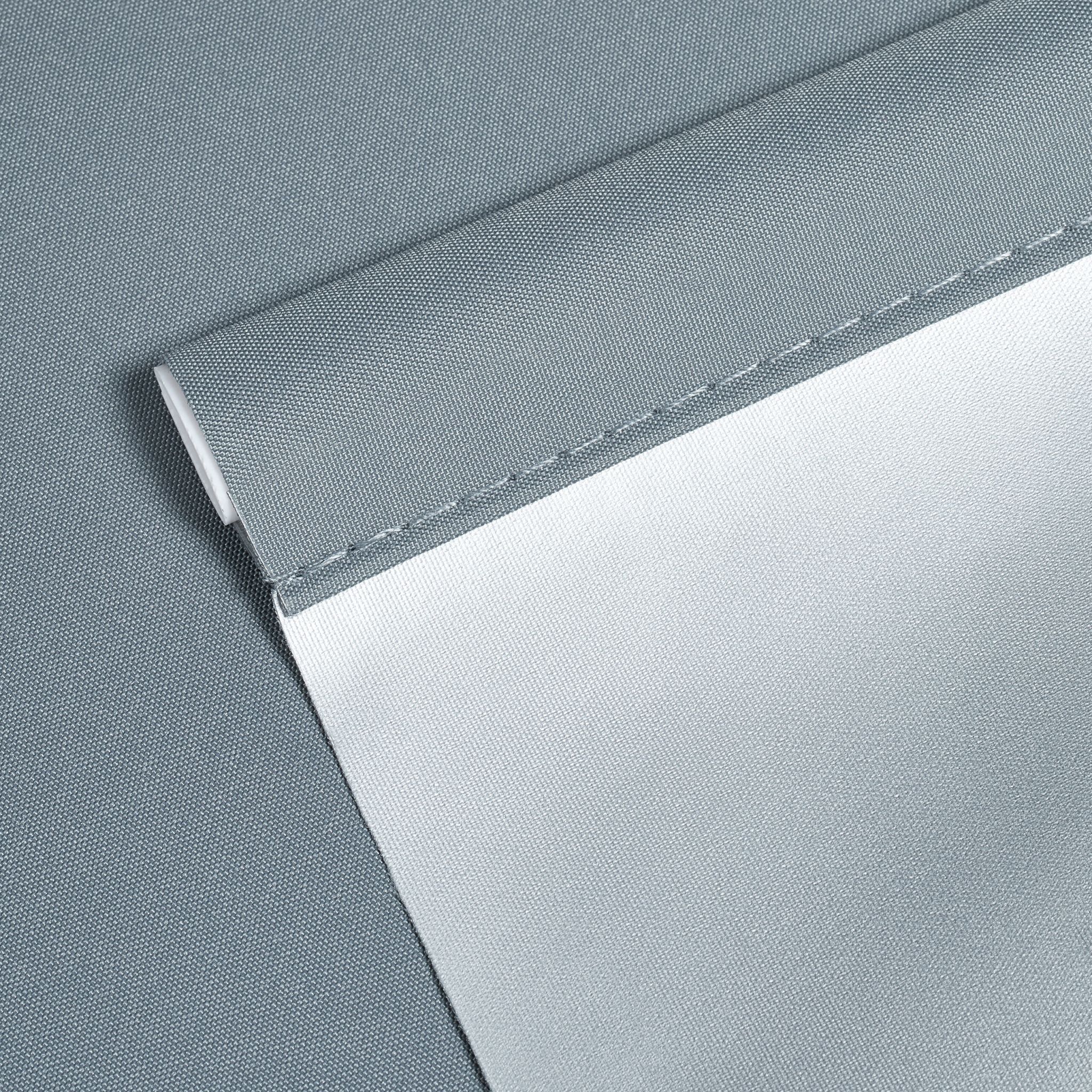 Thermorollo 100x160cm Weiss-Silber-Grau von Relaxdays